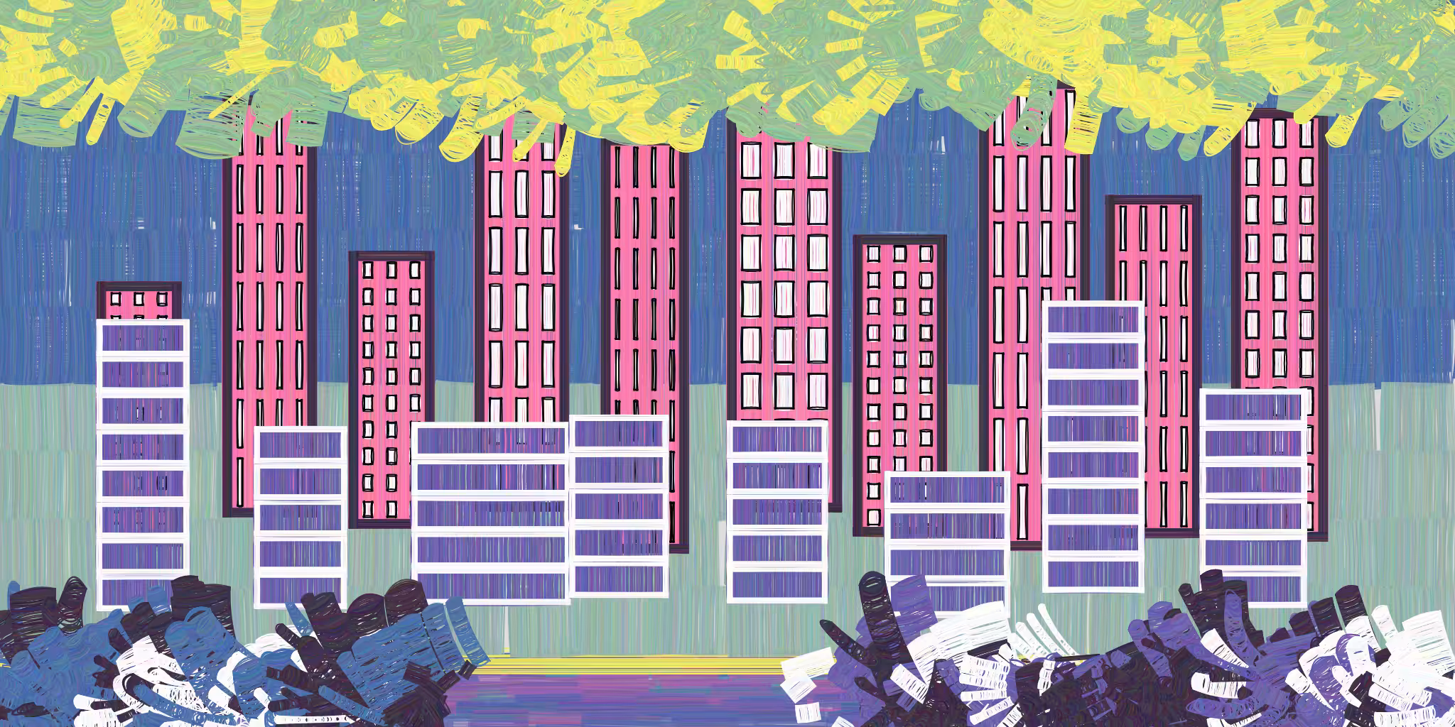 Skyline by the river #4