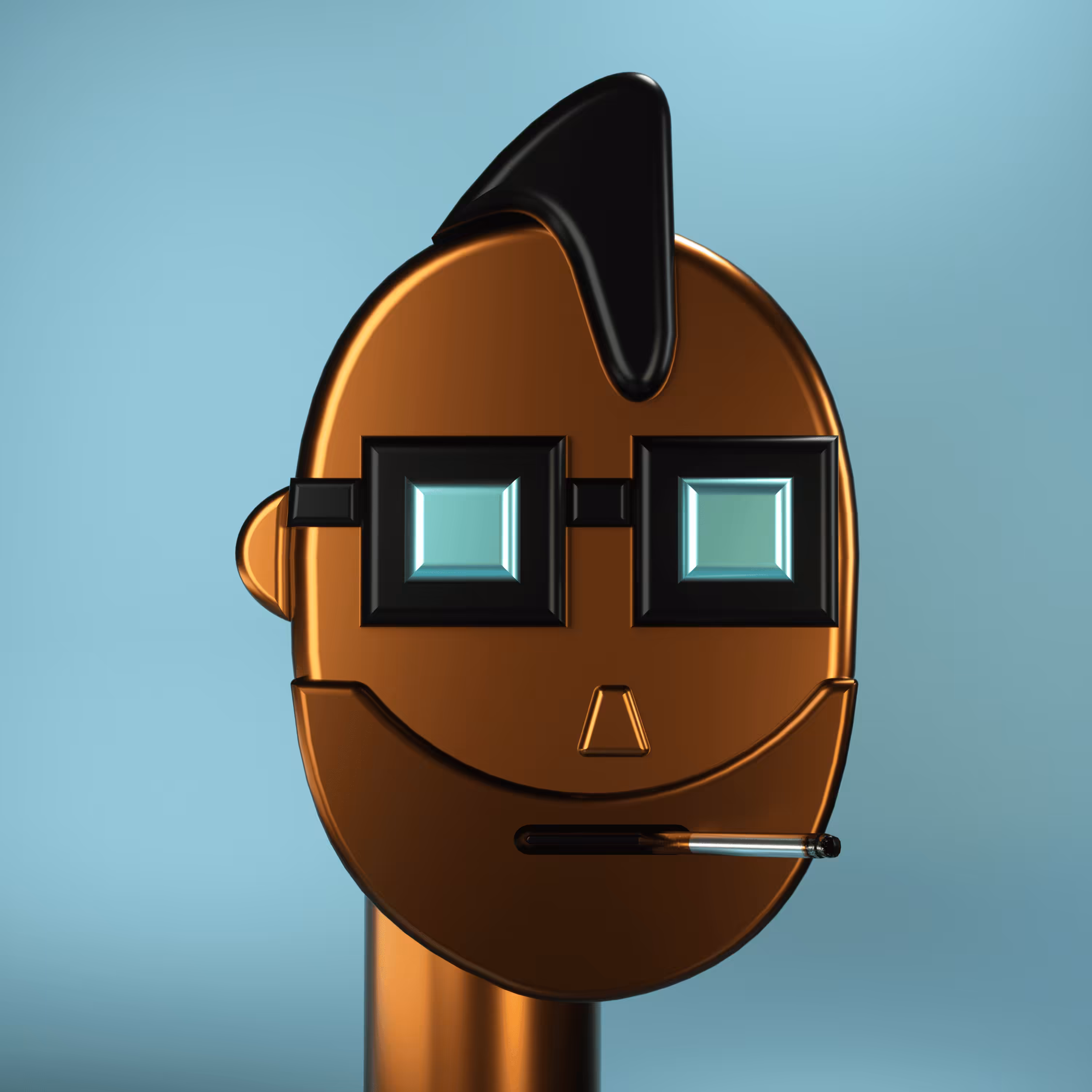 3D Chrome Punks: 3D Chrome Punk #0165