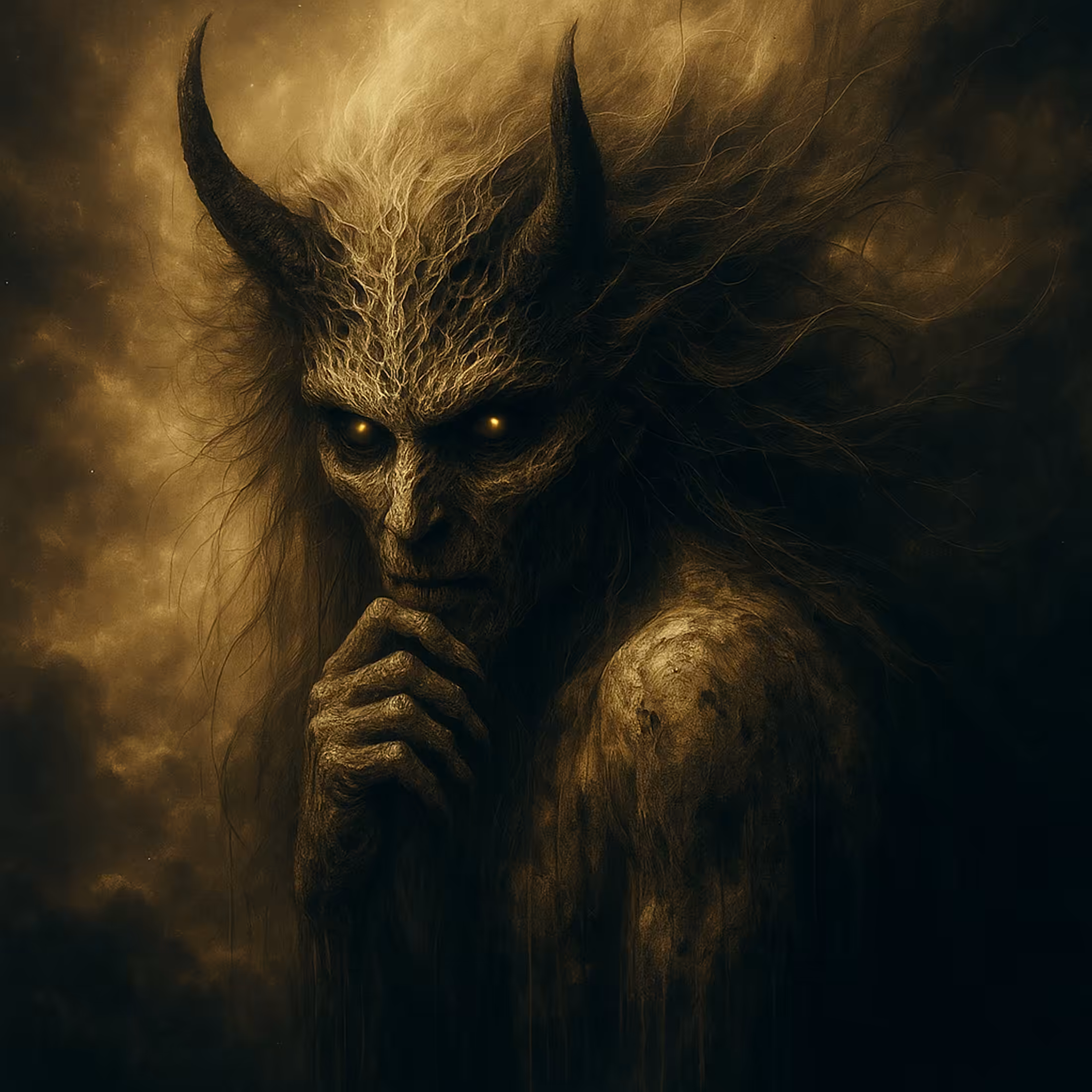Artful Nightmares: AI-Rendered Darkness: The Whisper of Temptation