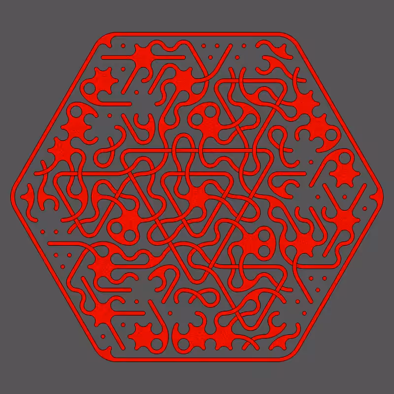 Threefold Symmetry - Dark Variations #345