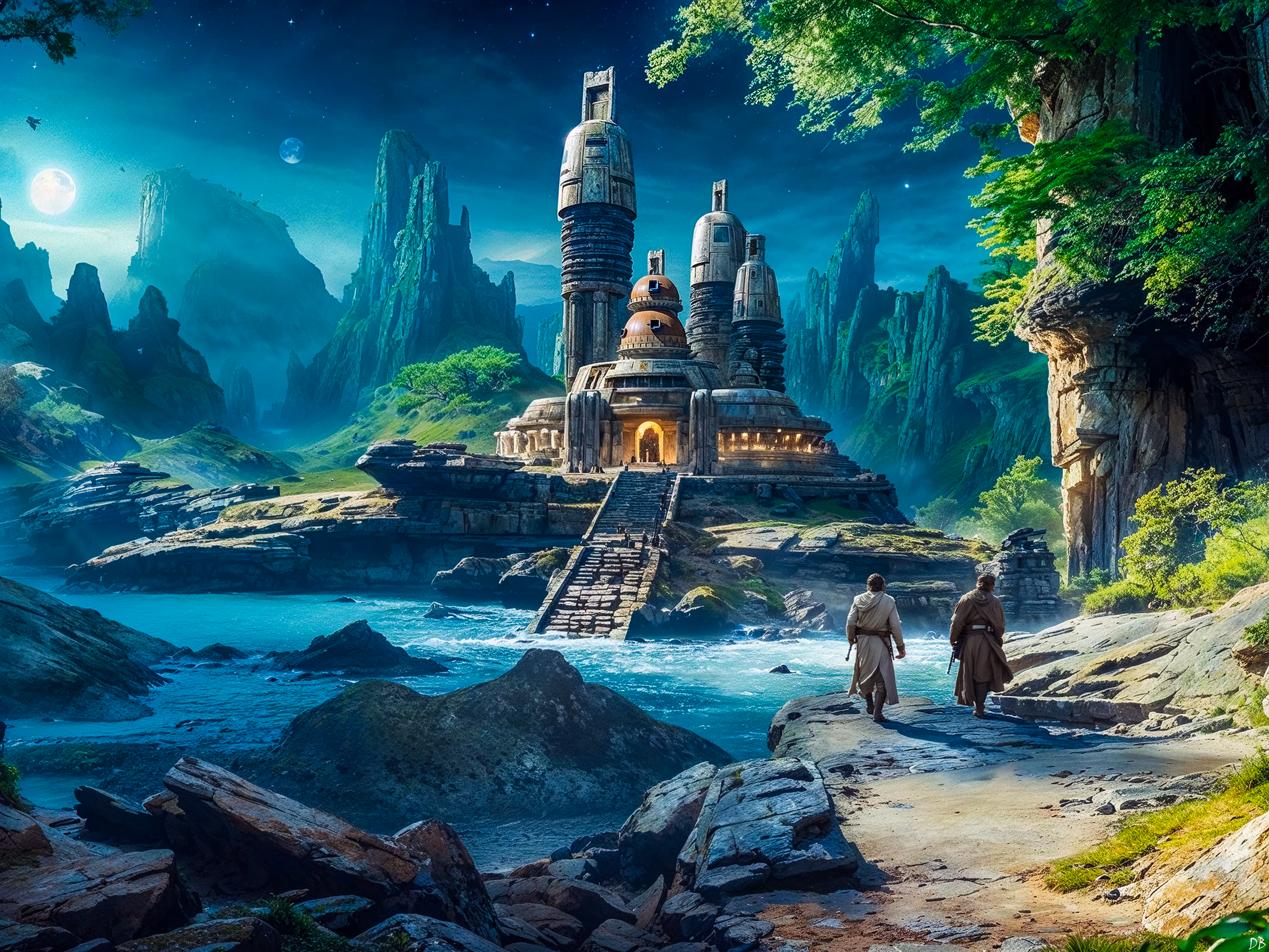 Artificial Fantasy: Ancient Temple on Yivan-4