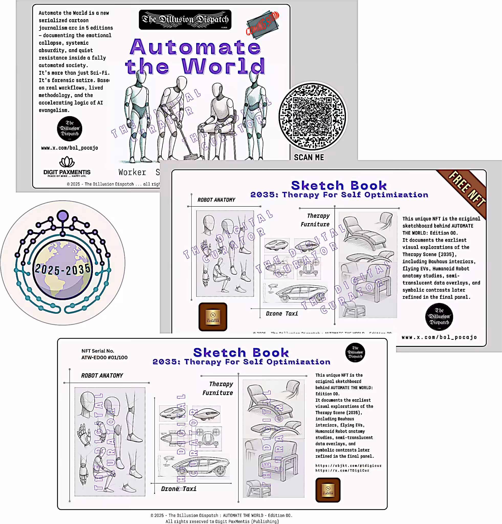 Automate the World (The Dillusion Dispatch Edition) – Free NFT Pre-announcement campaign (Sketchbook)
