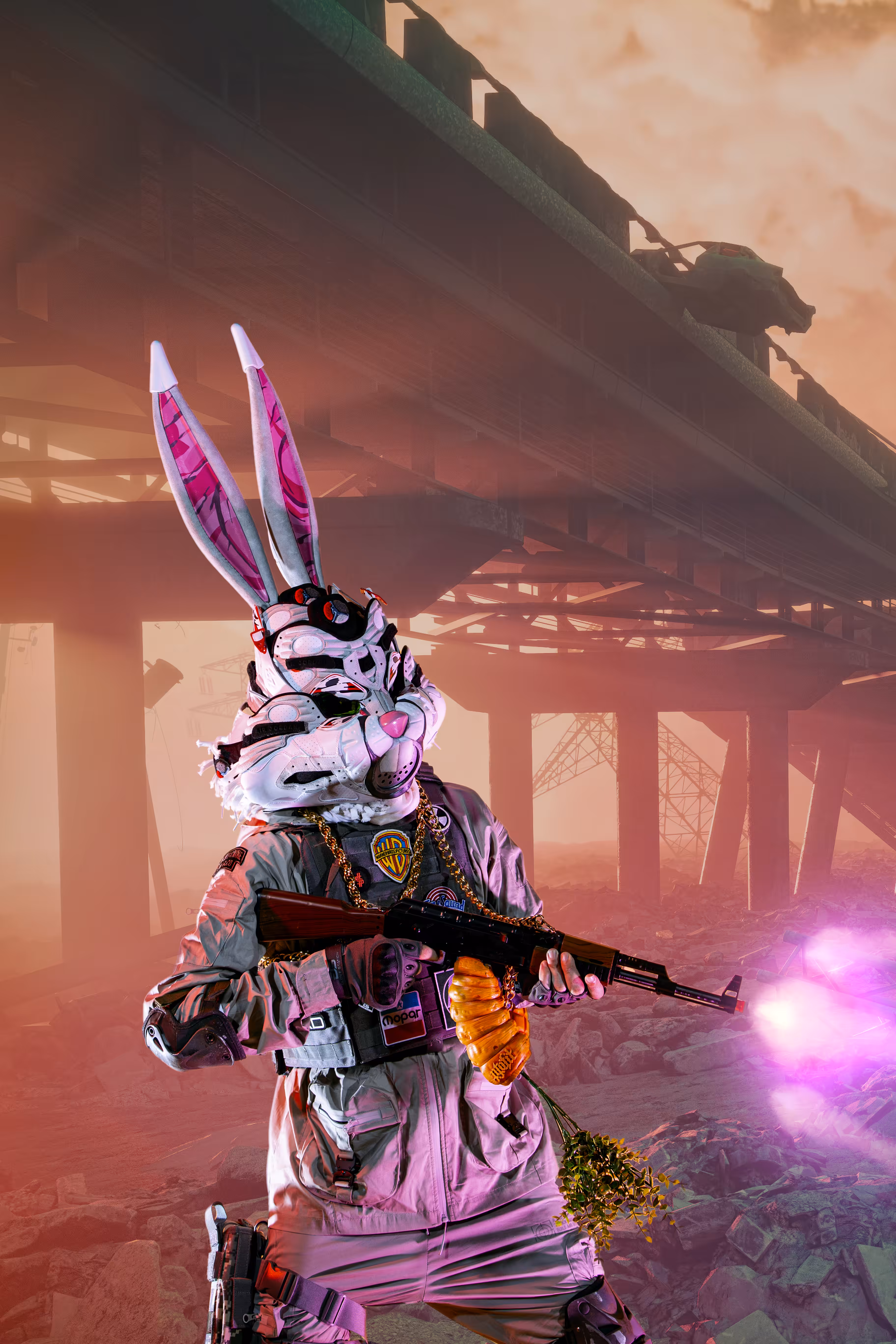 Retro Bunny "Empty the Carrot Clip"