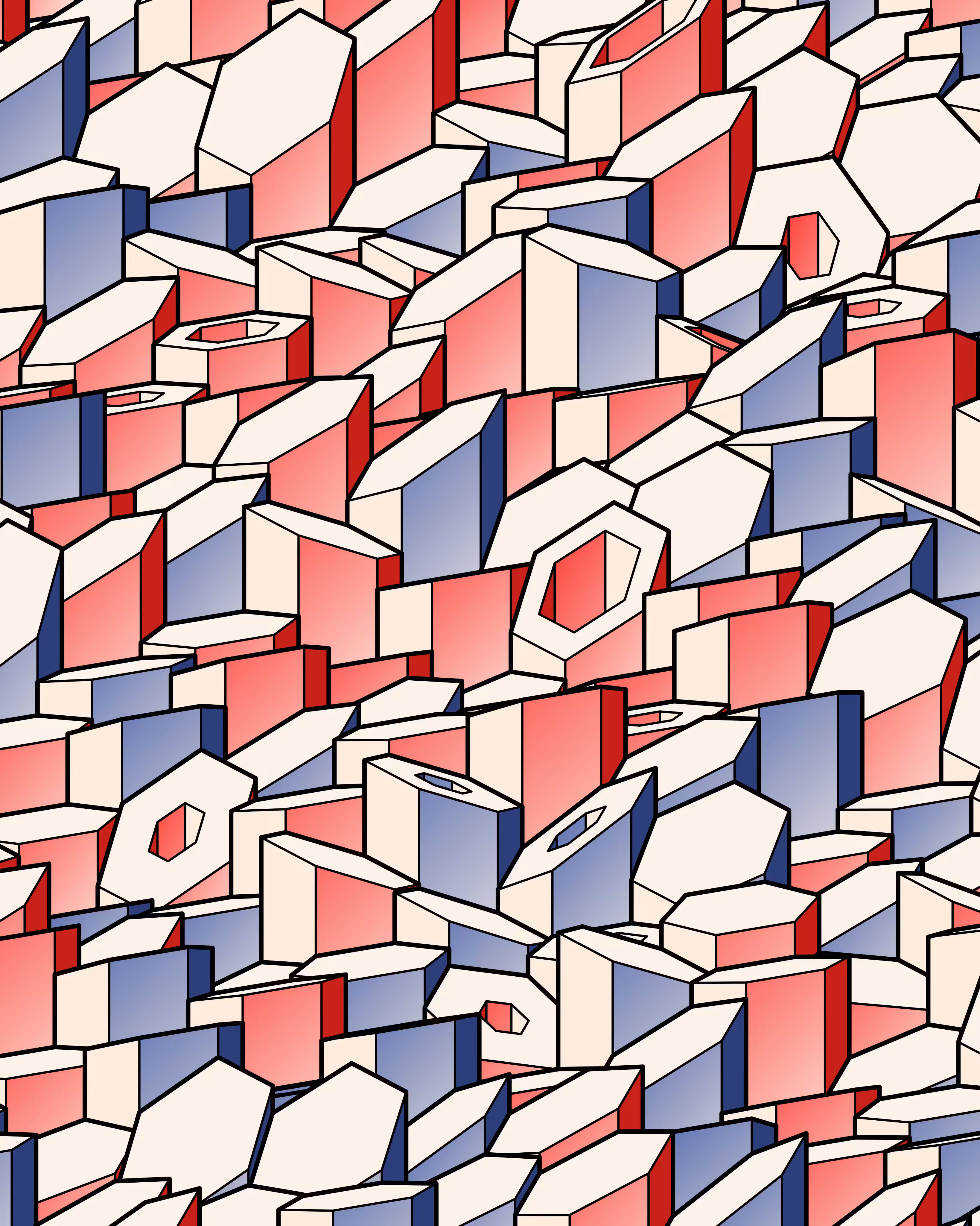 Hexagones Landscape #90
