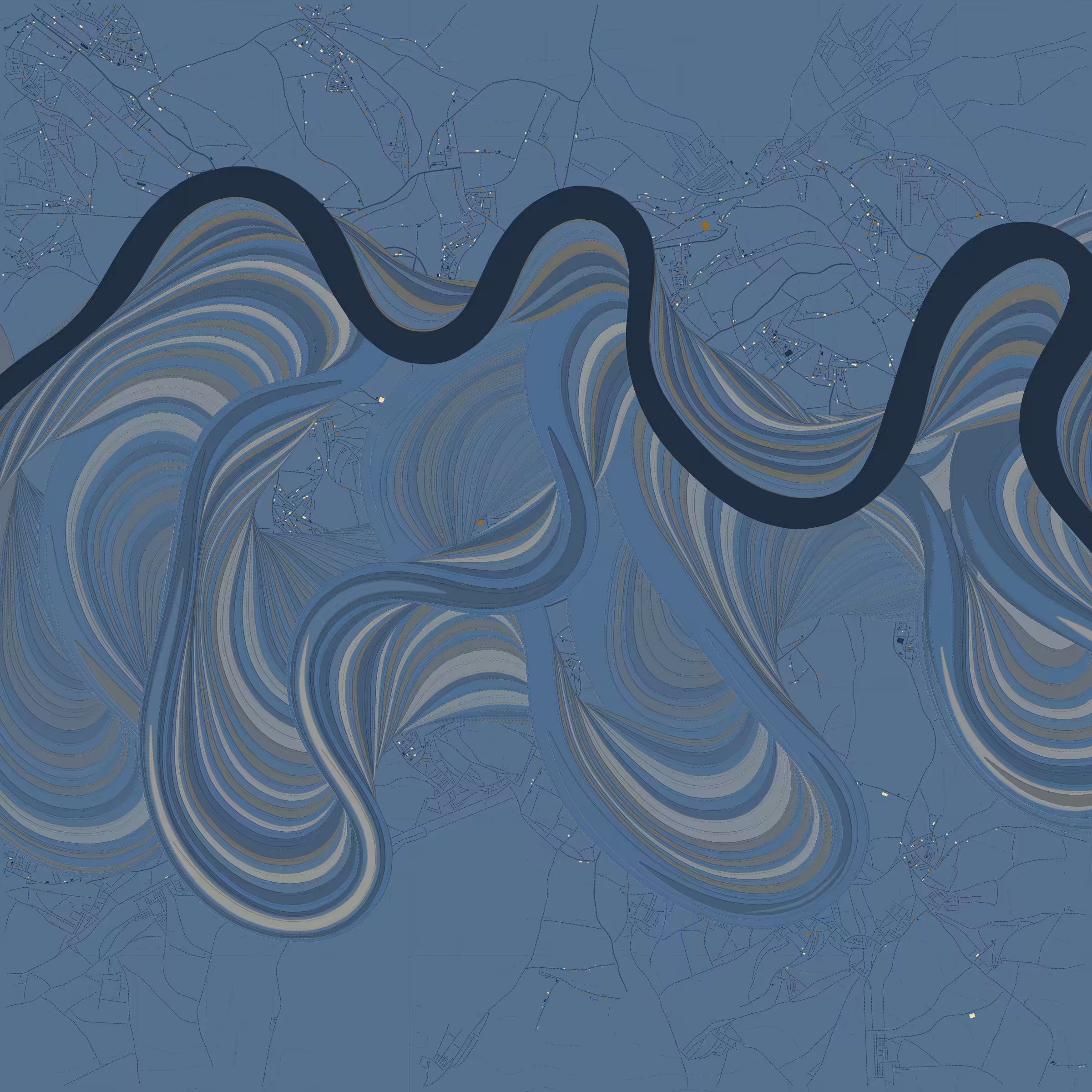 Ancient Courses of Fictional Rivers #240