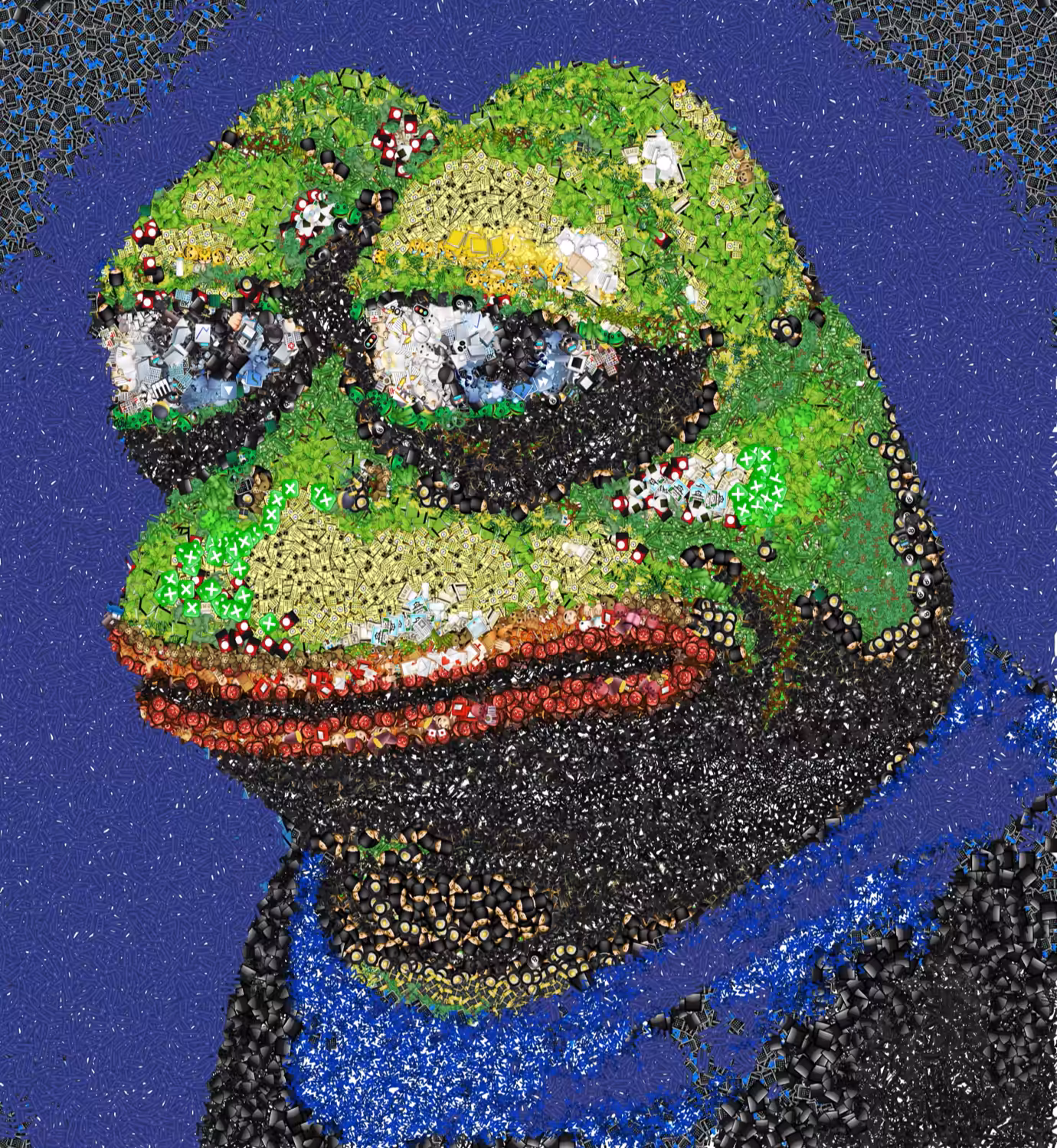 🐸PEPE🐸 Portrait Made from Icons