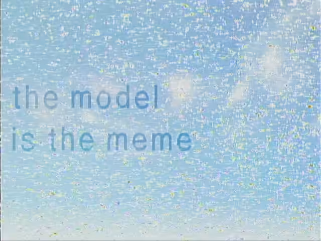 the model is the meme