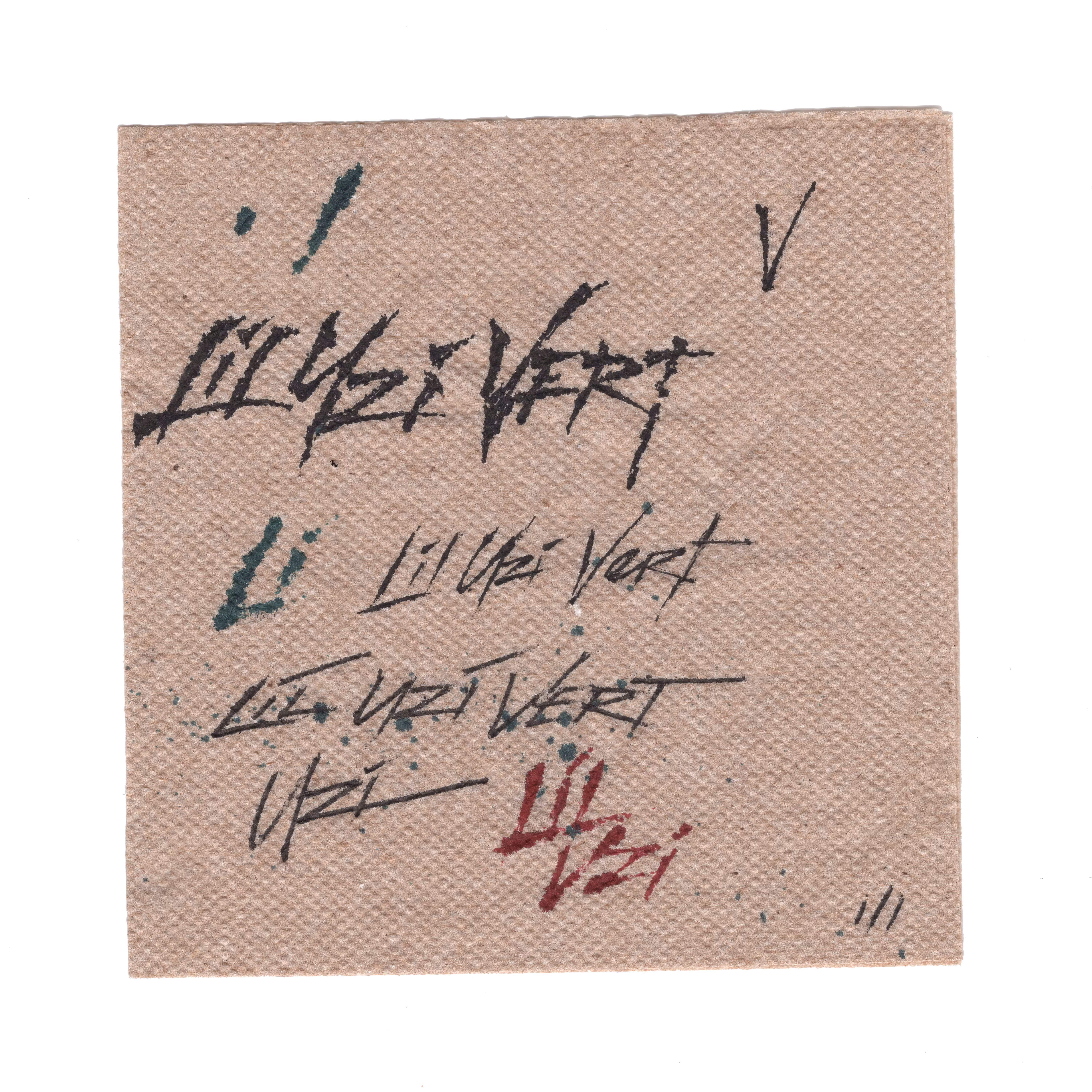 ORIGINAL LIL UZI VERT NAPKIN SKETCH