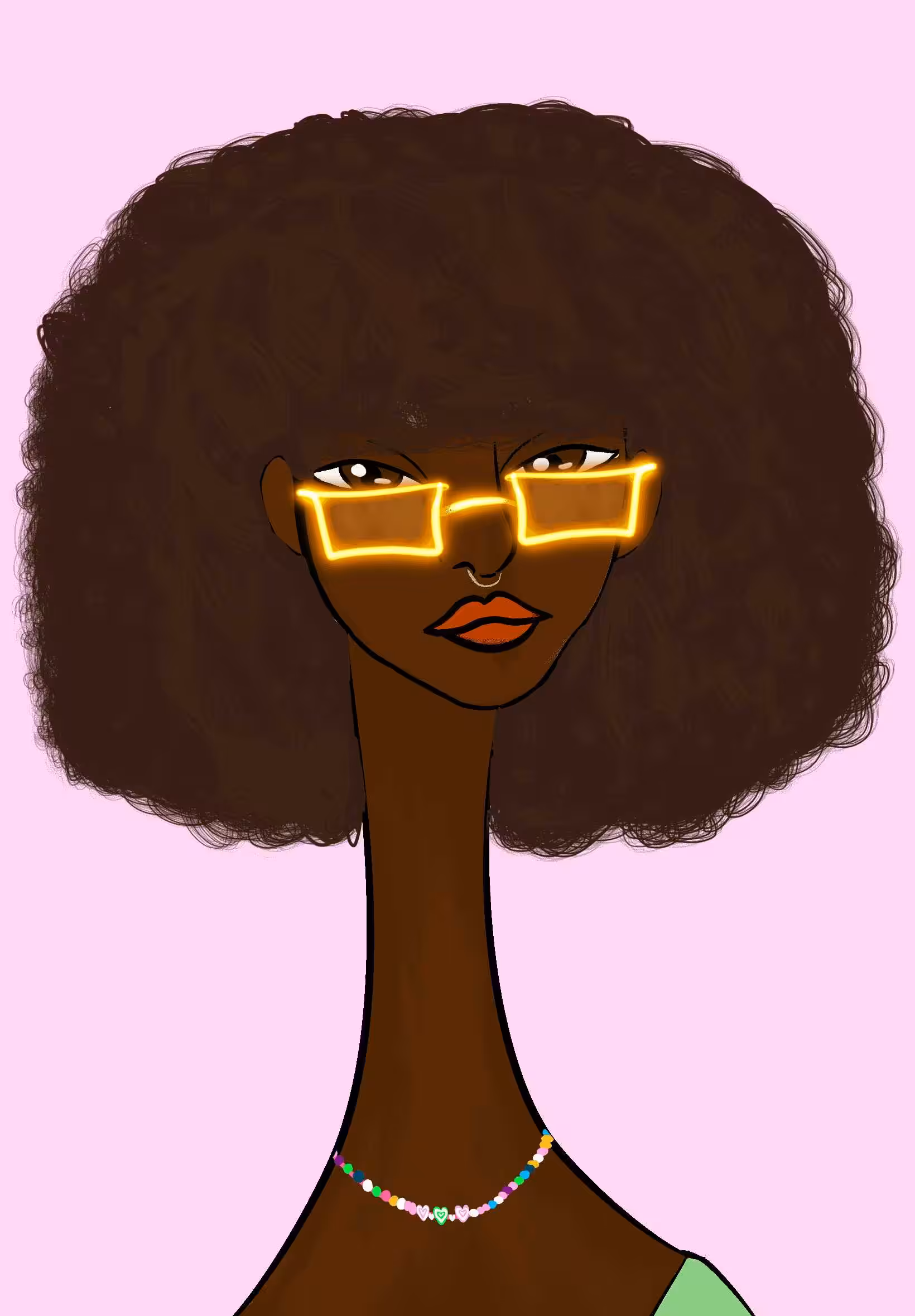 Long Neckie Lady #2402