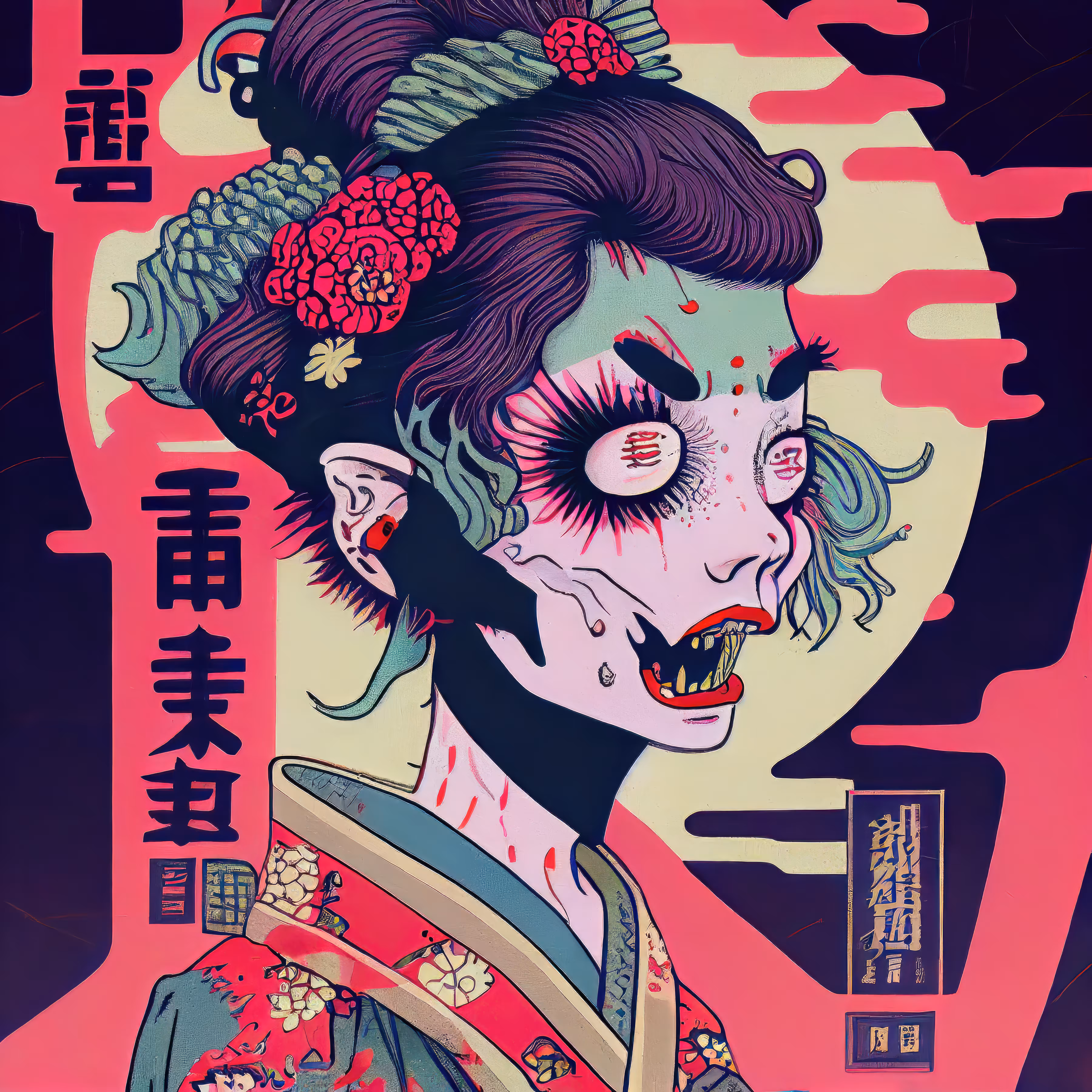 Geisha Punks #36 (Freakazoid Zombie Edition)
