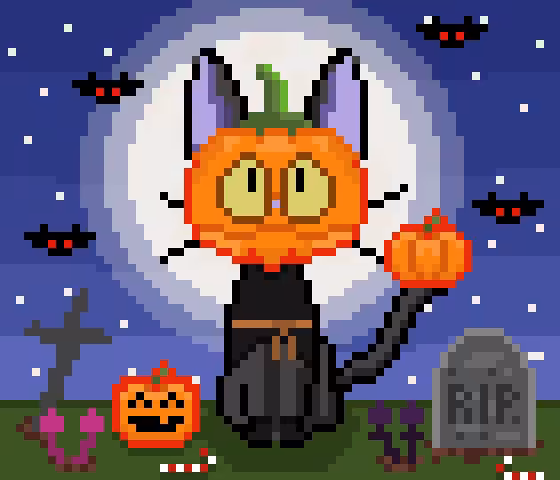 #44 Pumpkin Cat