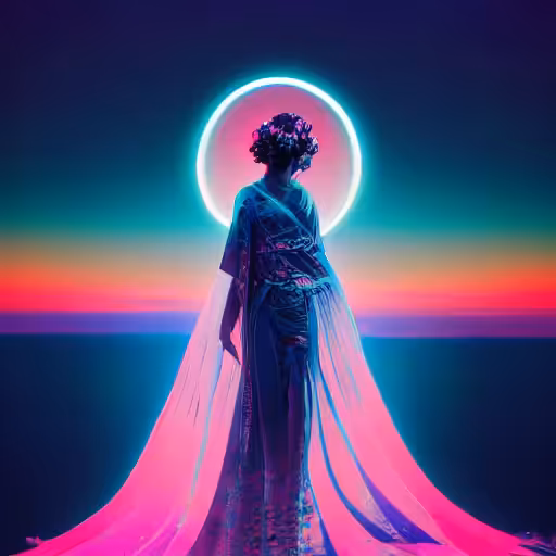 A Stable Diffusion Dream of The Future Blooms in Her Mind