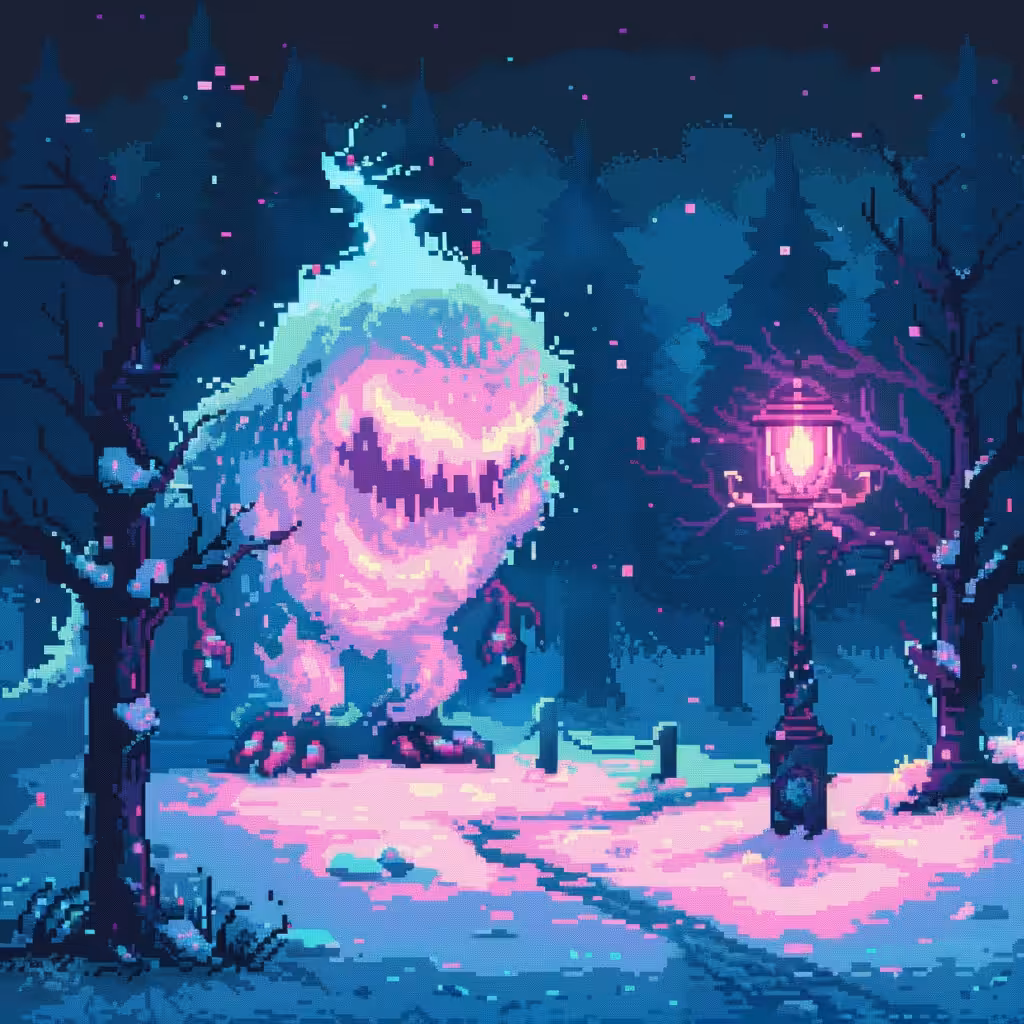 Neon Lamp Monsters on Base #17