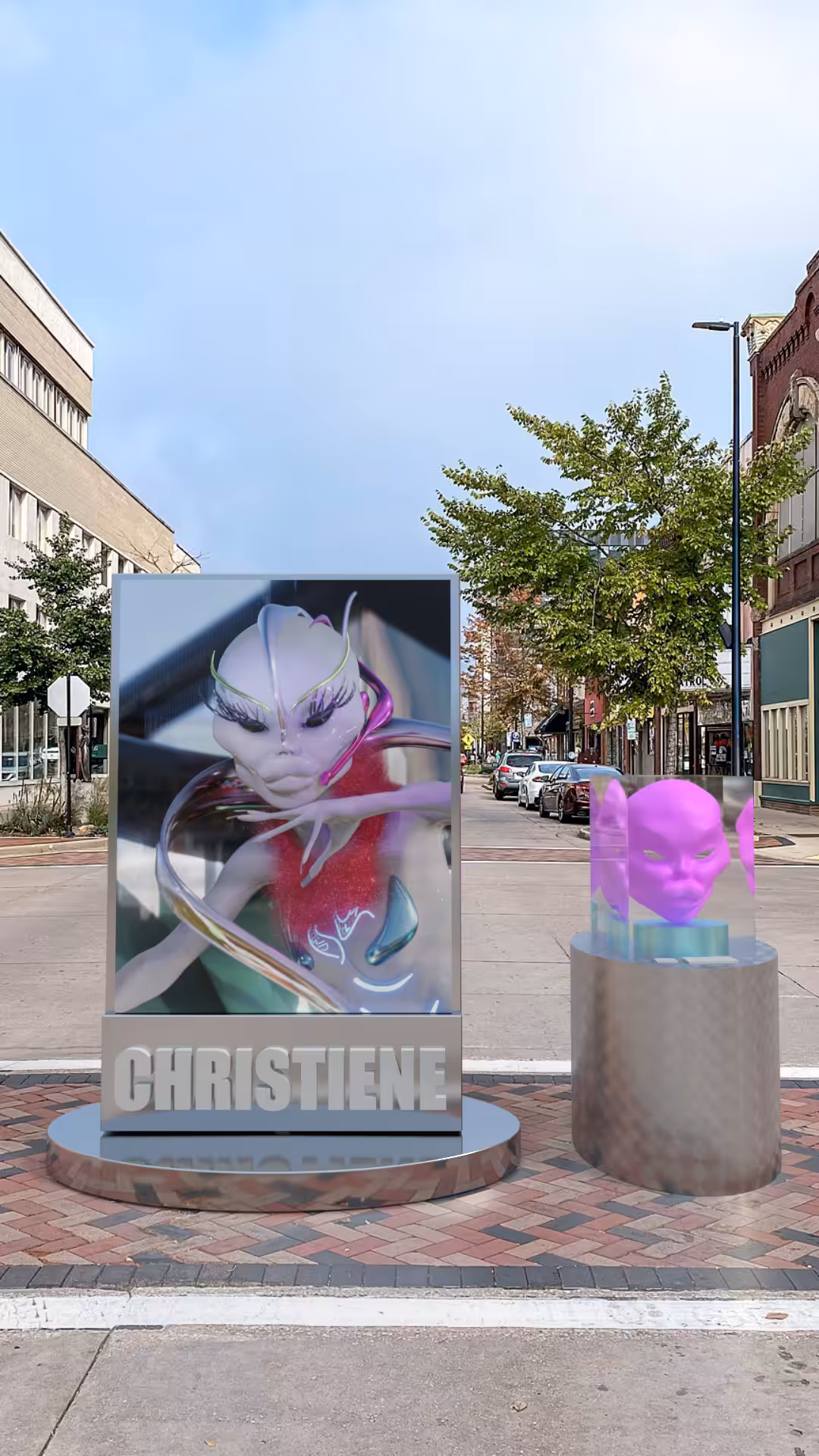 A retail display for Christiene
