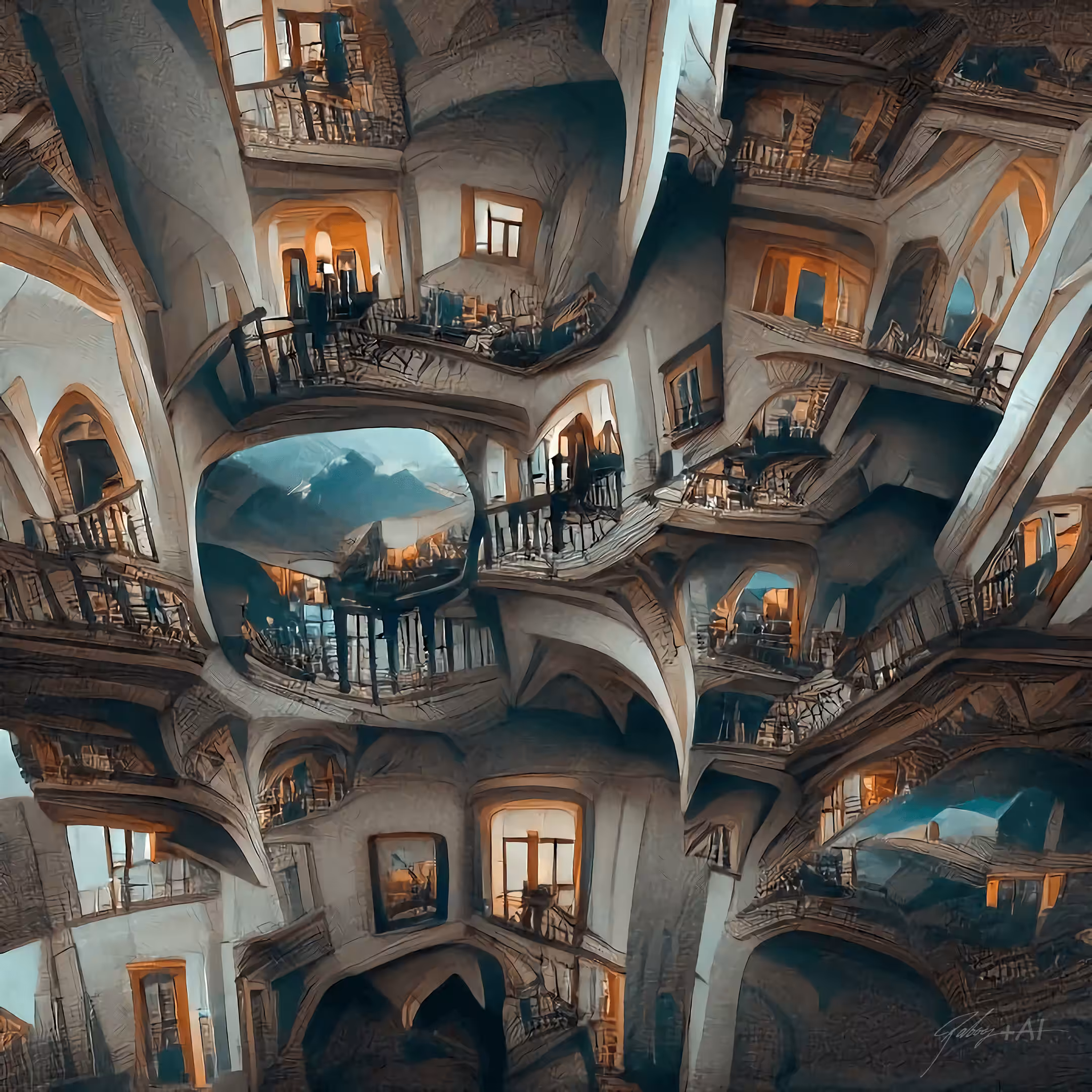 4 dimensional Renaissance mansion