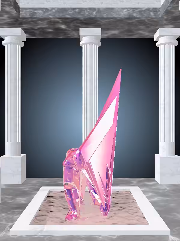 HeavenComputer: The Fragmented Crawling Magnetic Magenta Woman #1665