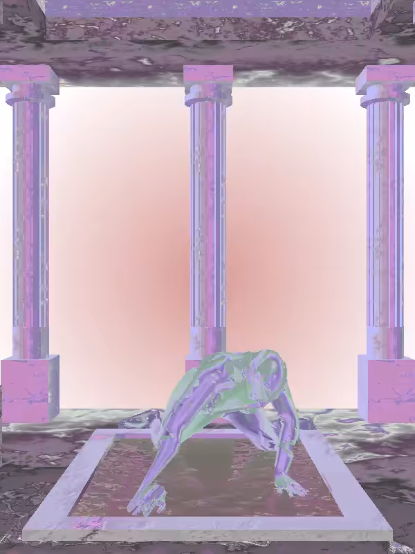 HeavenComputer: The Rising Ethereal Blue Woman #2736