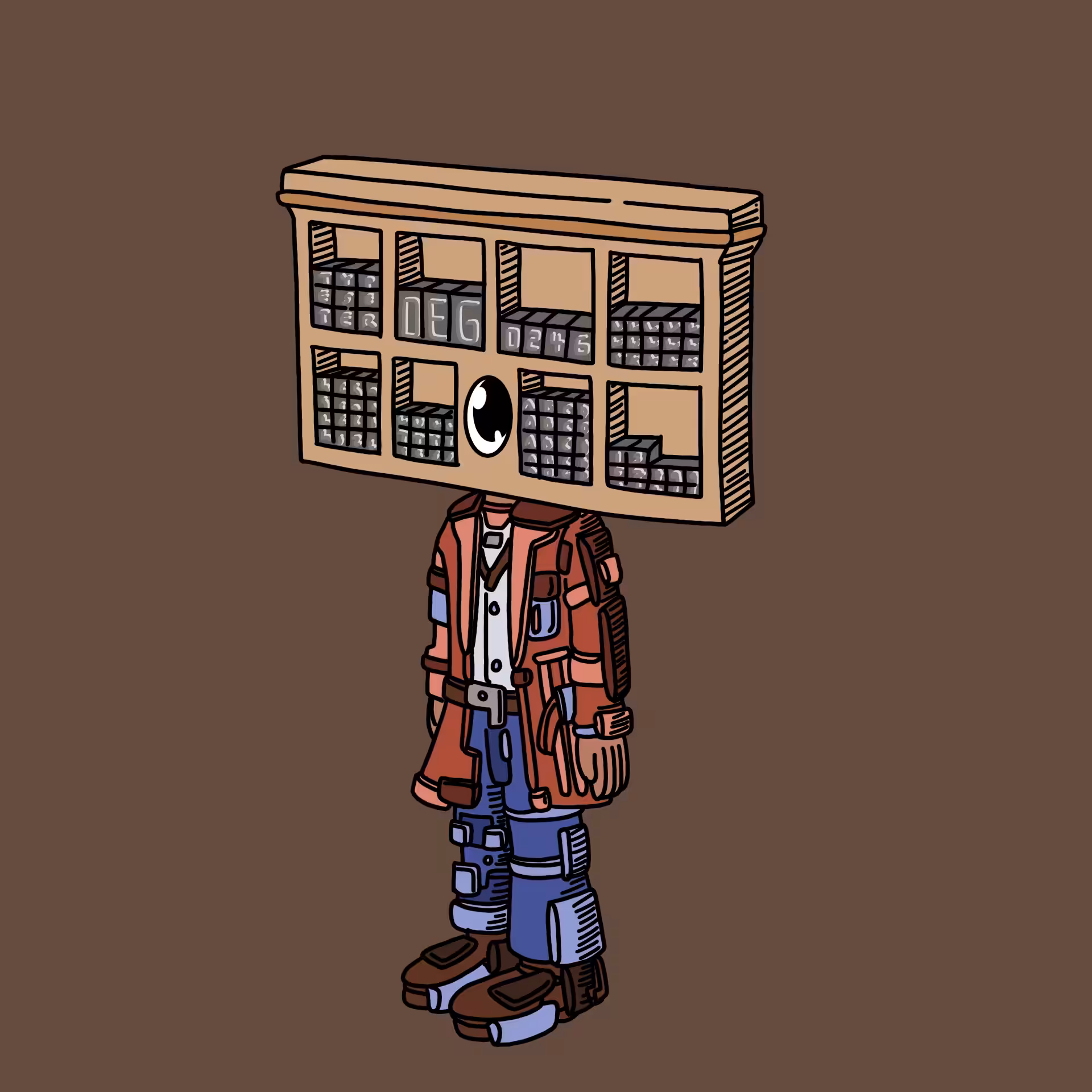 Typesetter one eyed guy #00246