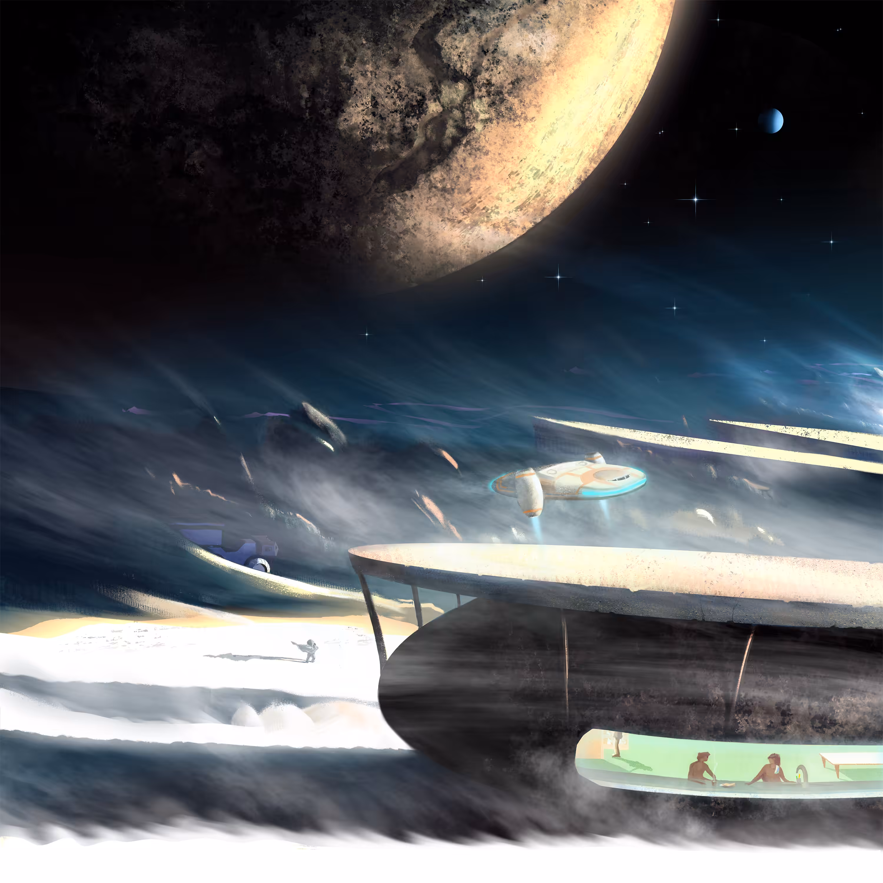 Morning on an alien planet