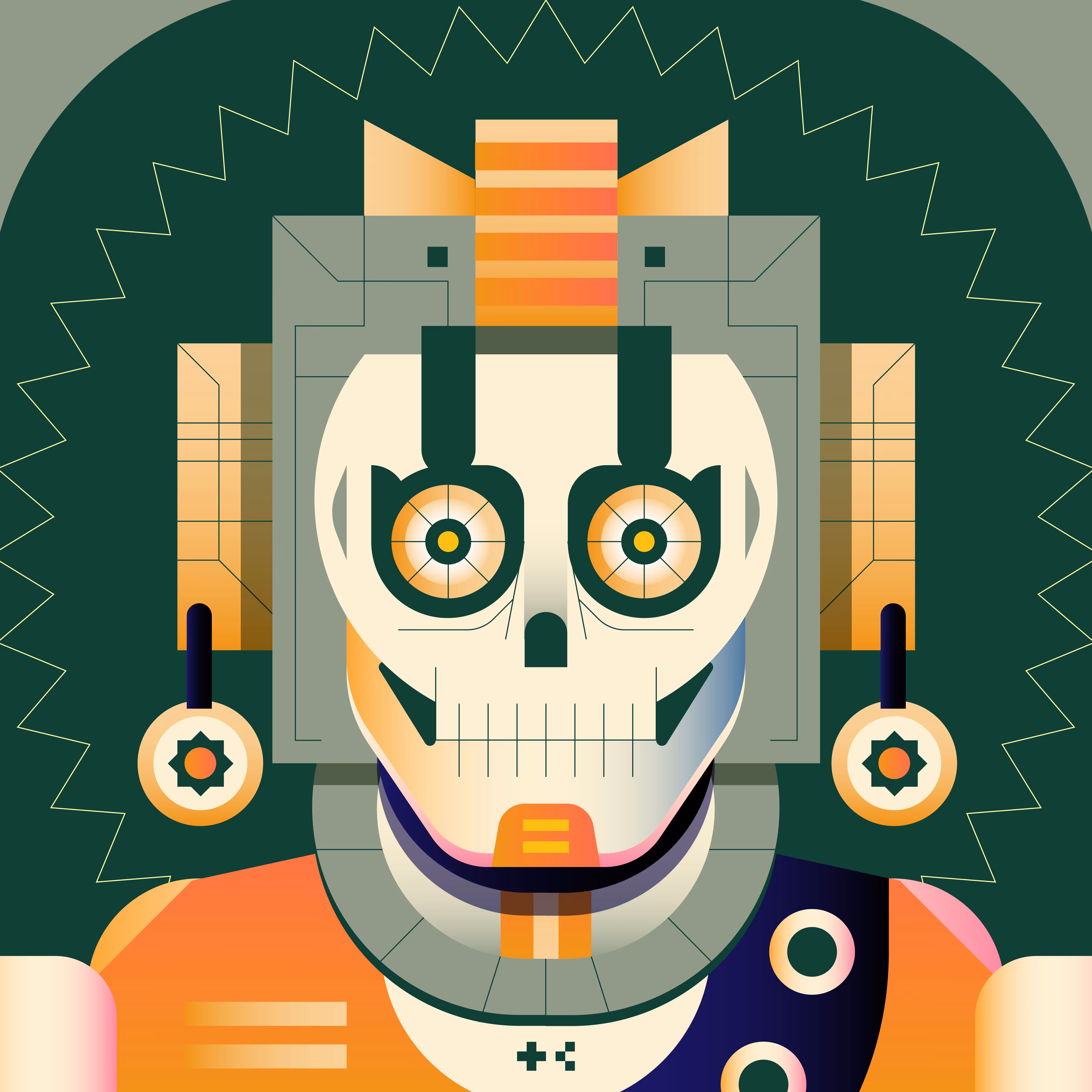 Tribal Skull