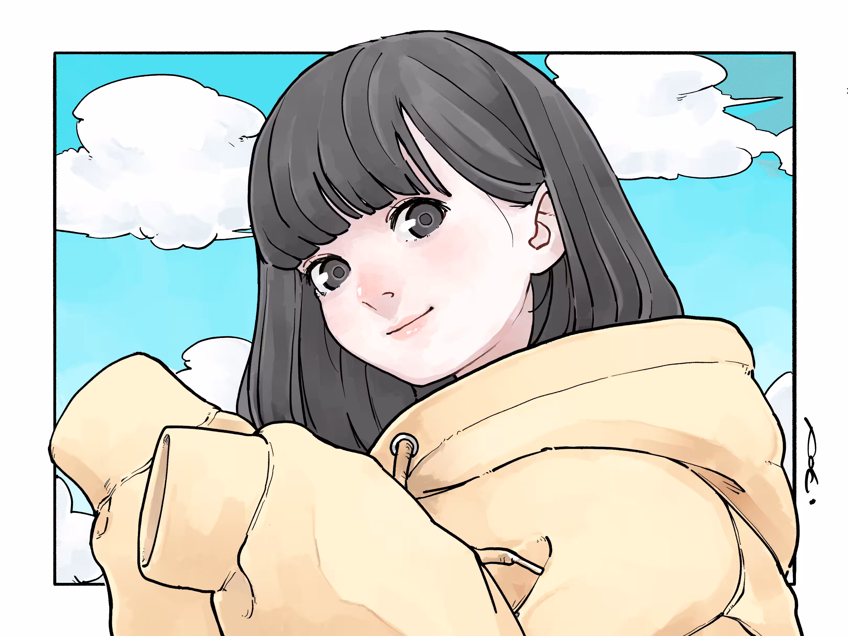A Girl (Blue sky version)