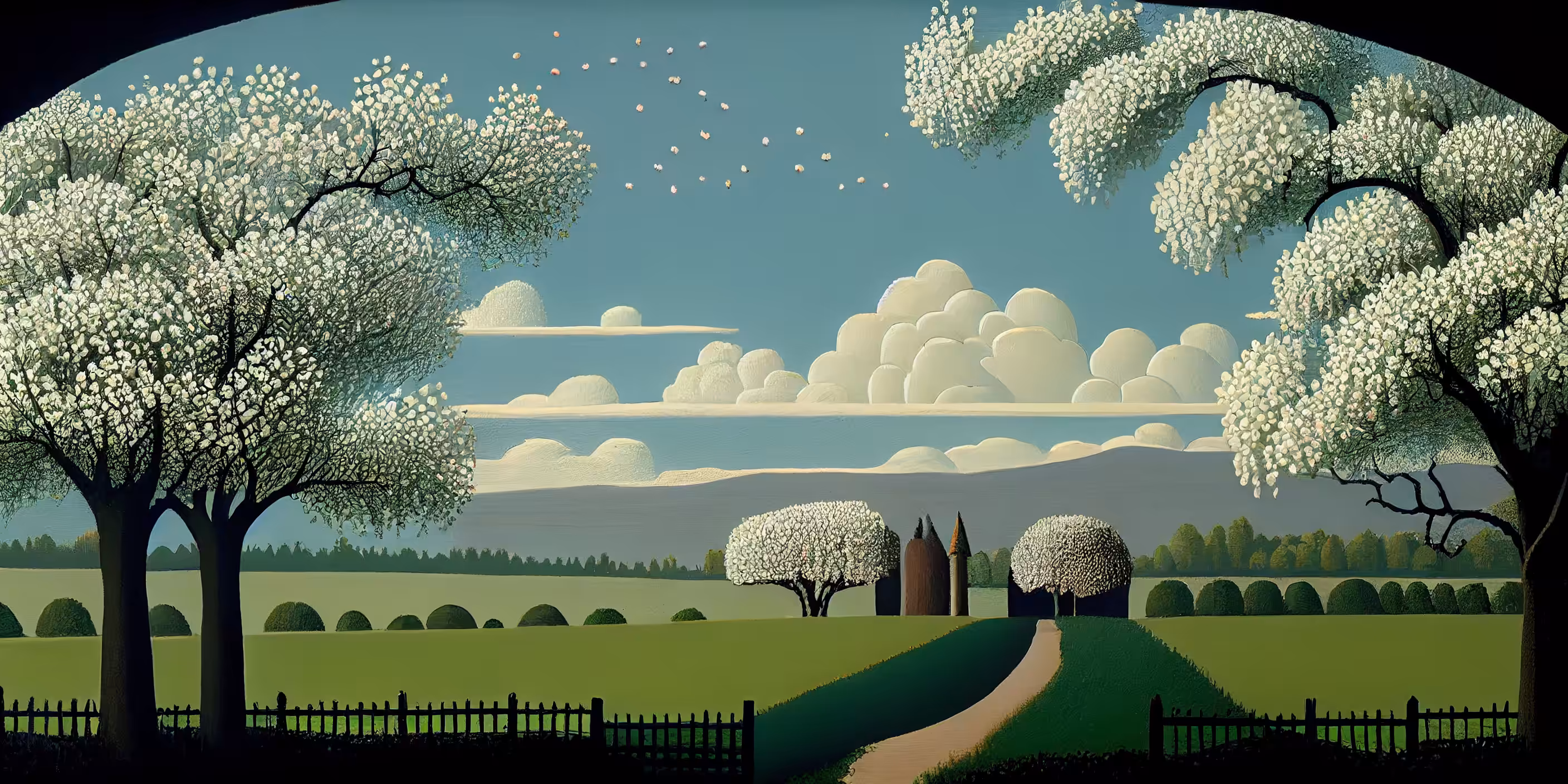 Fine Trash: Spring Landscape Banner #2