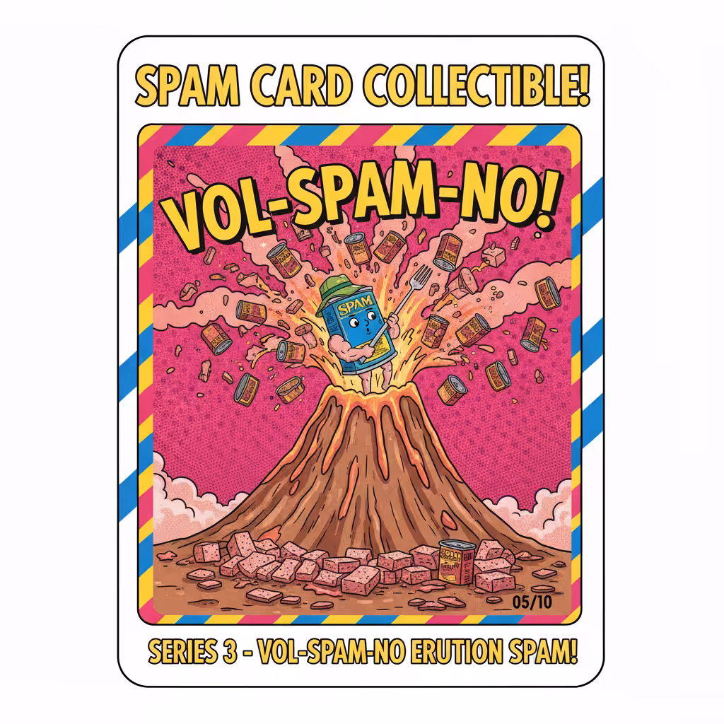 FROM SPAM TO SLOP - SPAM ART: Spam Card Collectible (vol-spam-no)