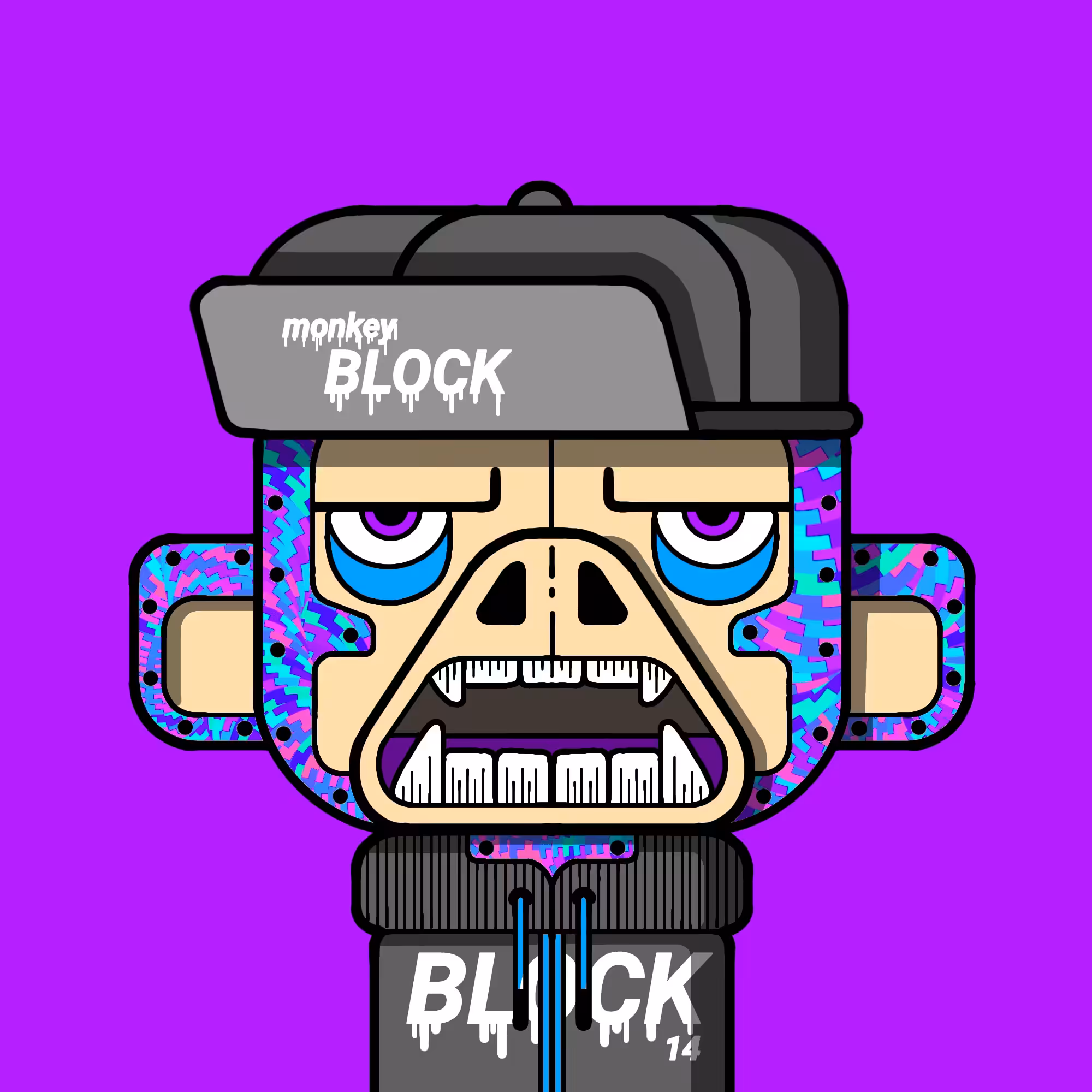 monkey block #014