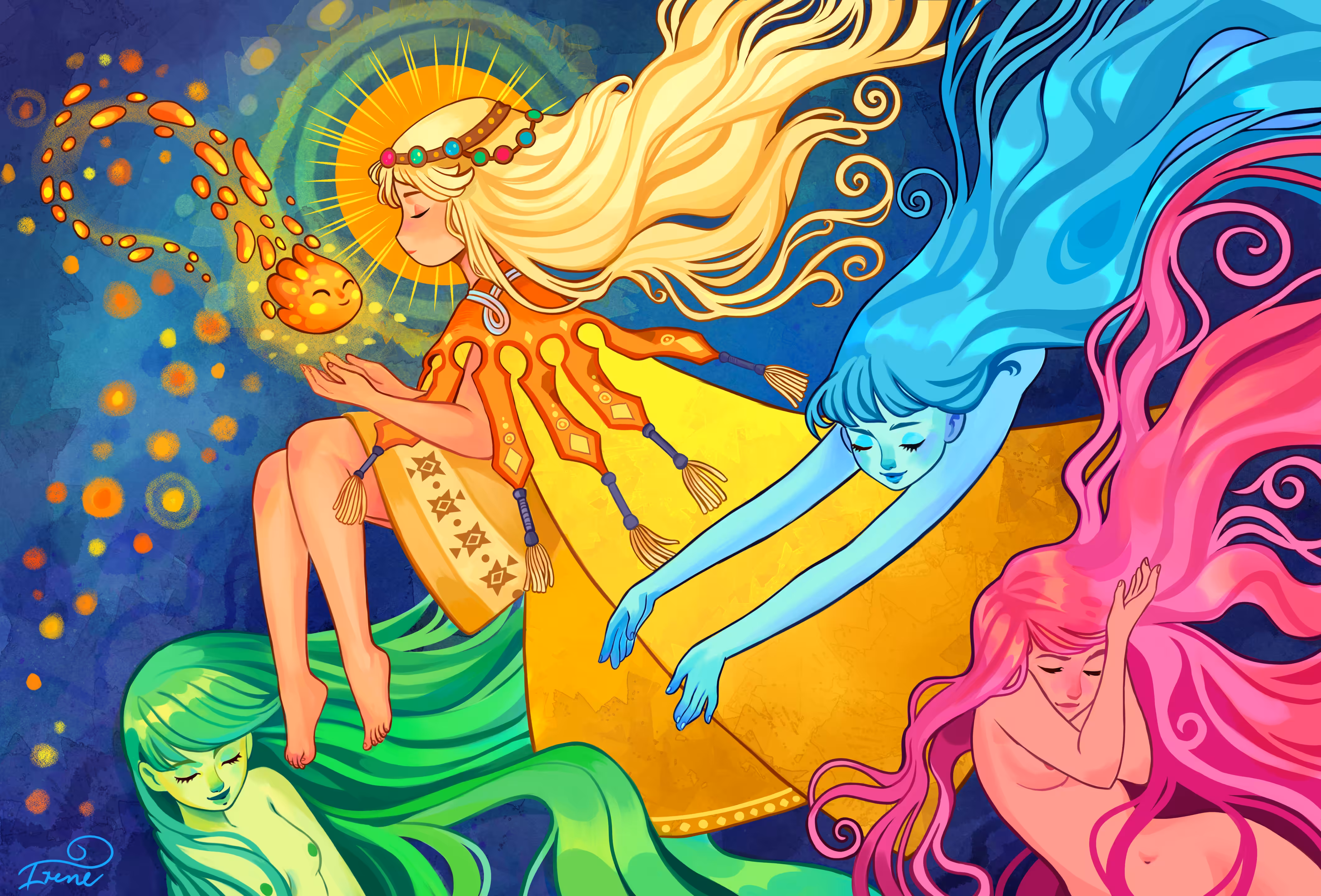 "The four Goddesses"