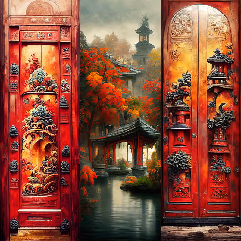 AI Chinese Garden #8