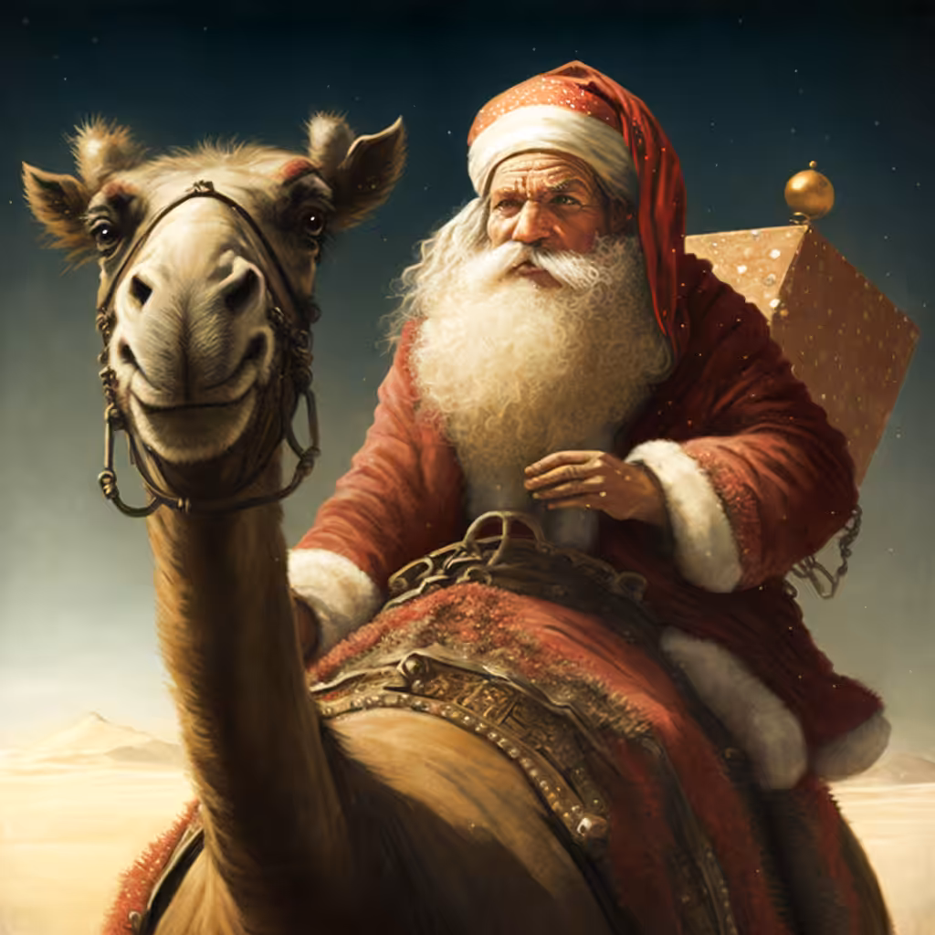 Santa on Camal