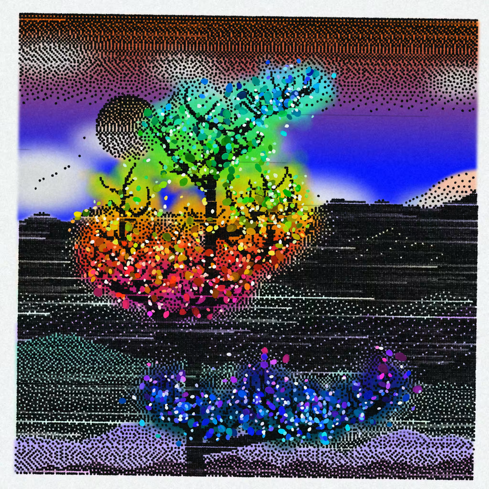 Dithered Branches #244