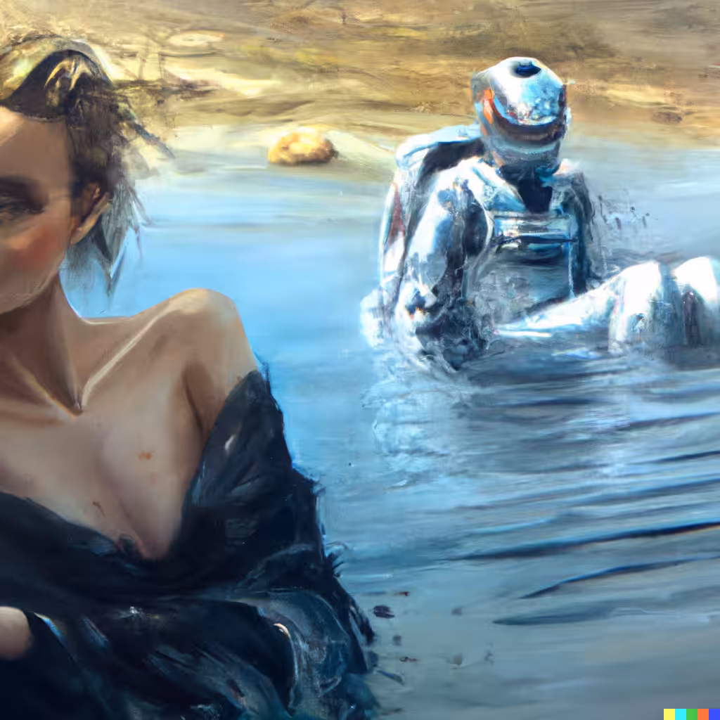 In the river
