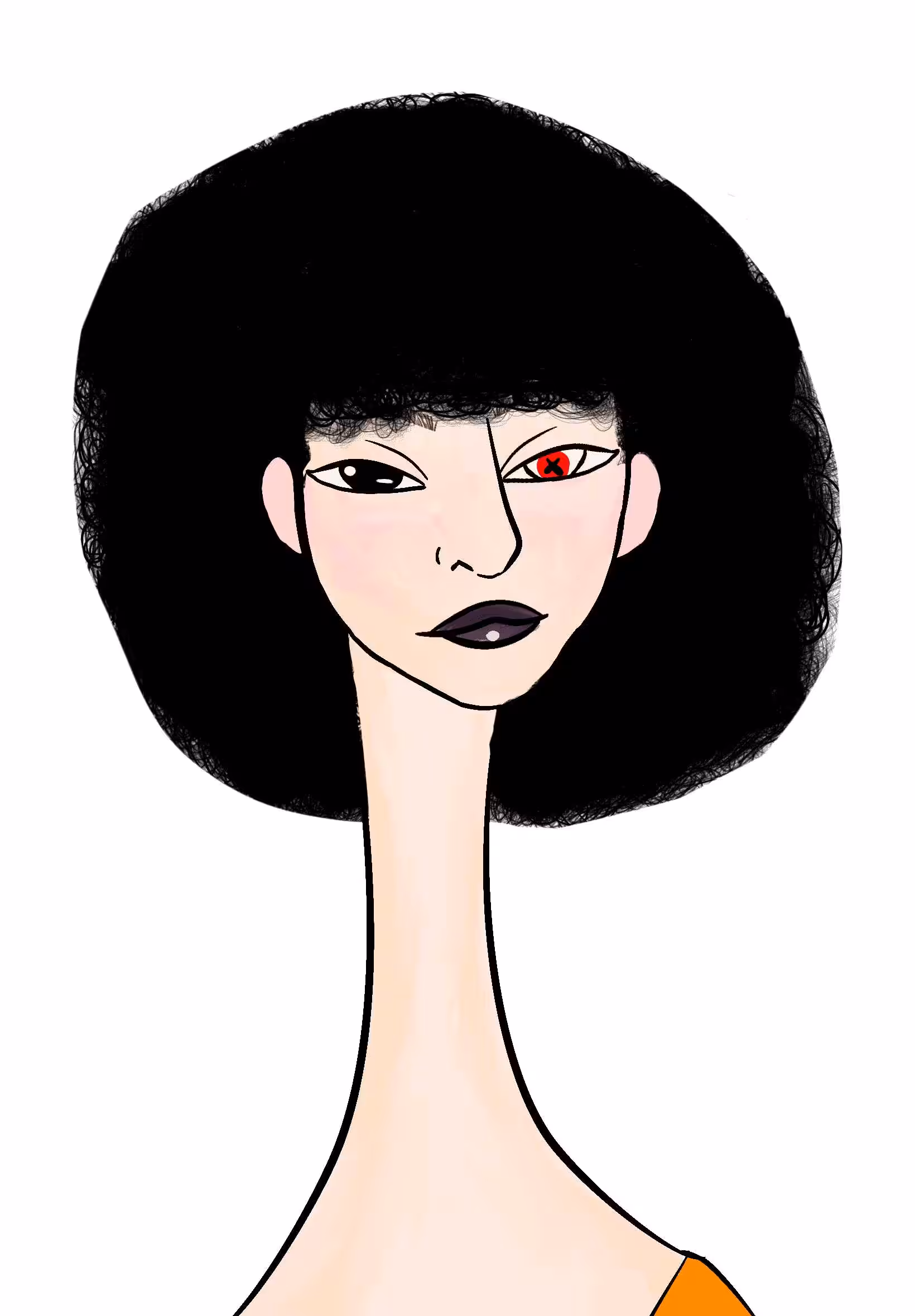 Long Neckie Lady #2110