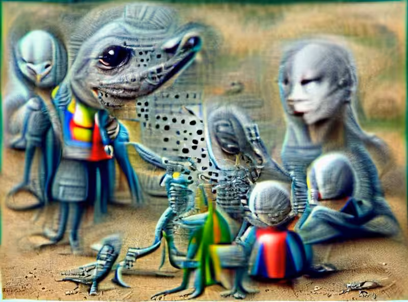 LIZARD PEOPLE MEET GREY ALIENS