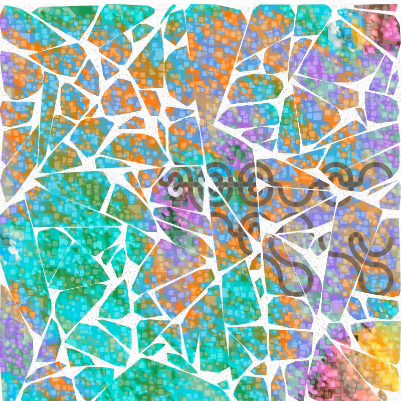 Tessellis - Gaudi style generative mosaic #5