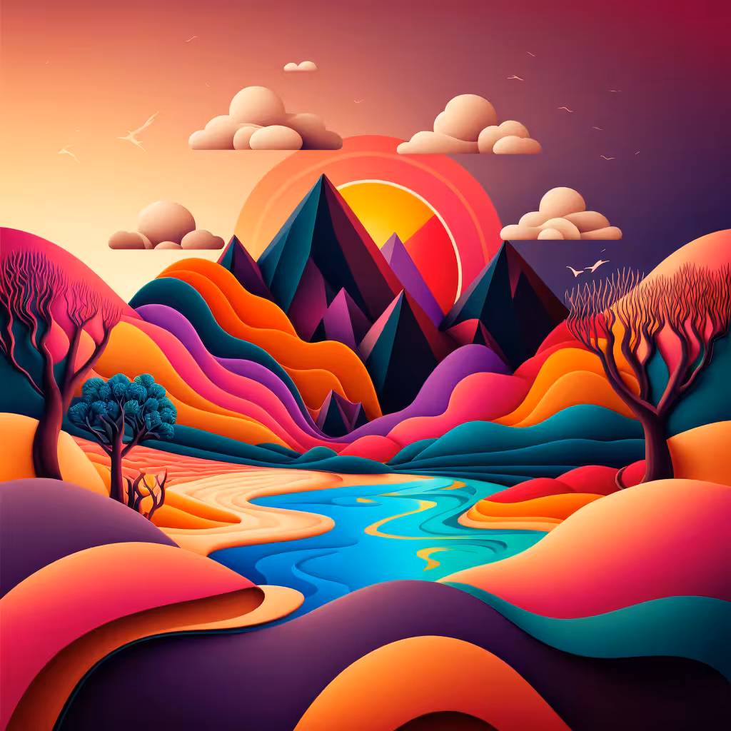 Psychedelic Landscape #75