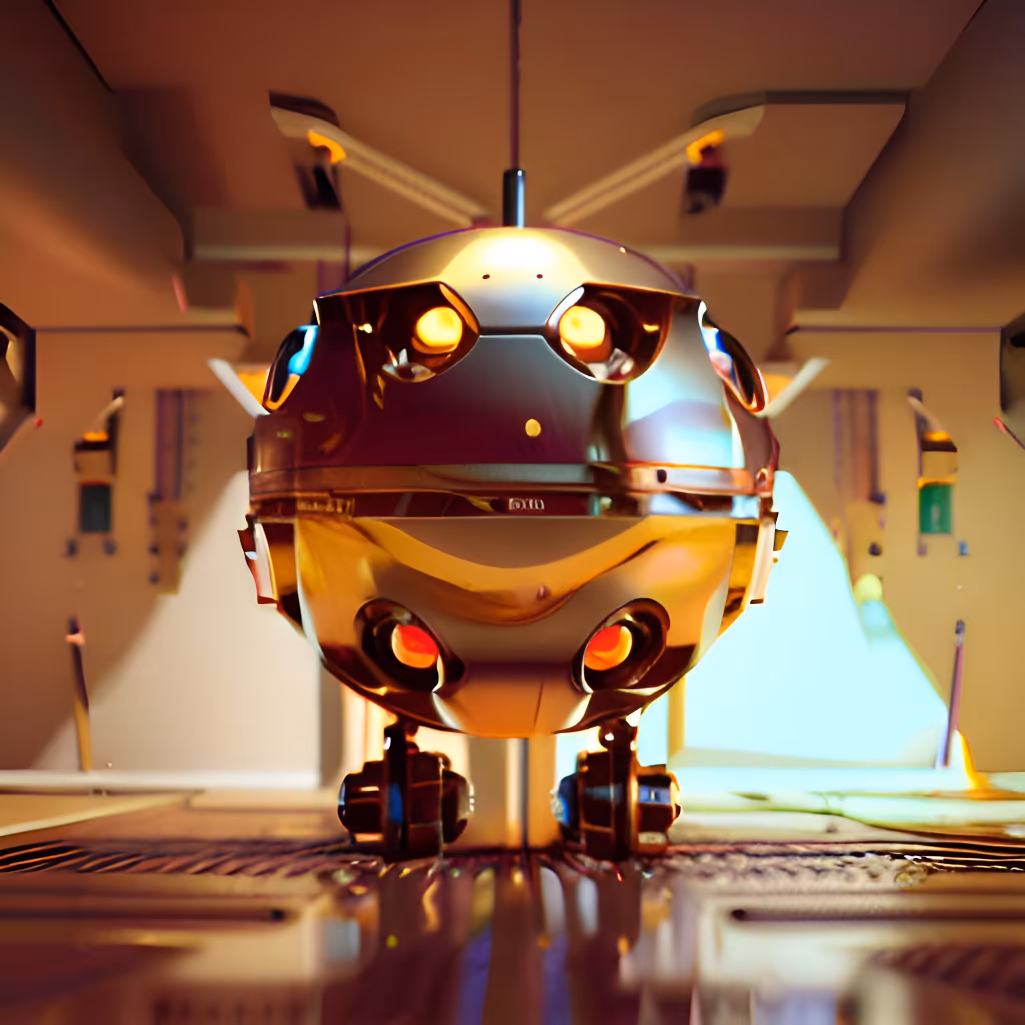 Golden Robotic Apples #27