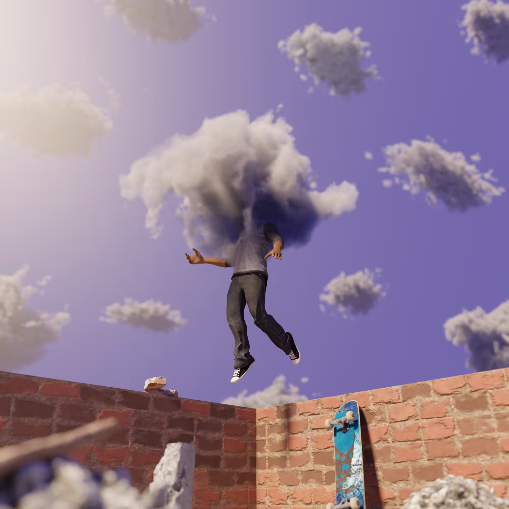 Flew away.