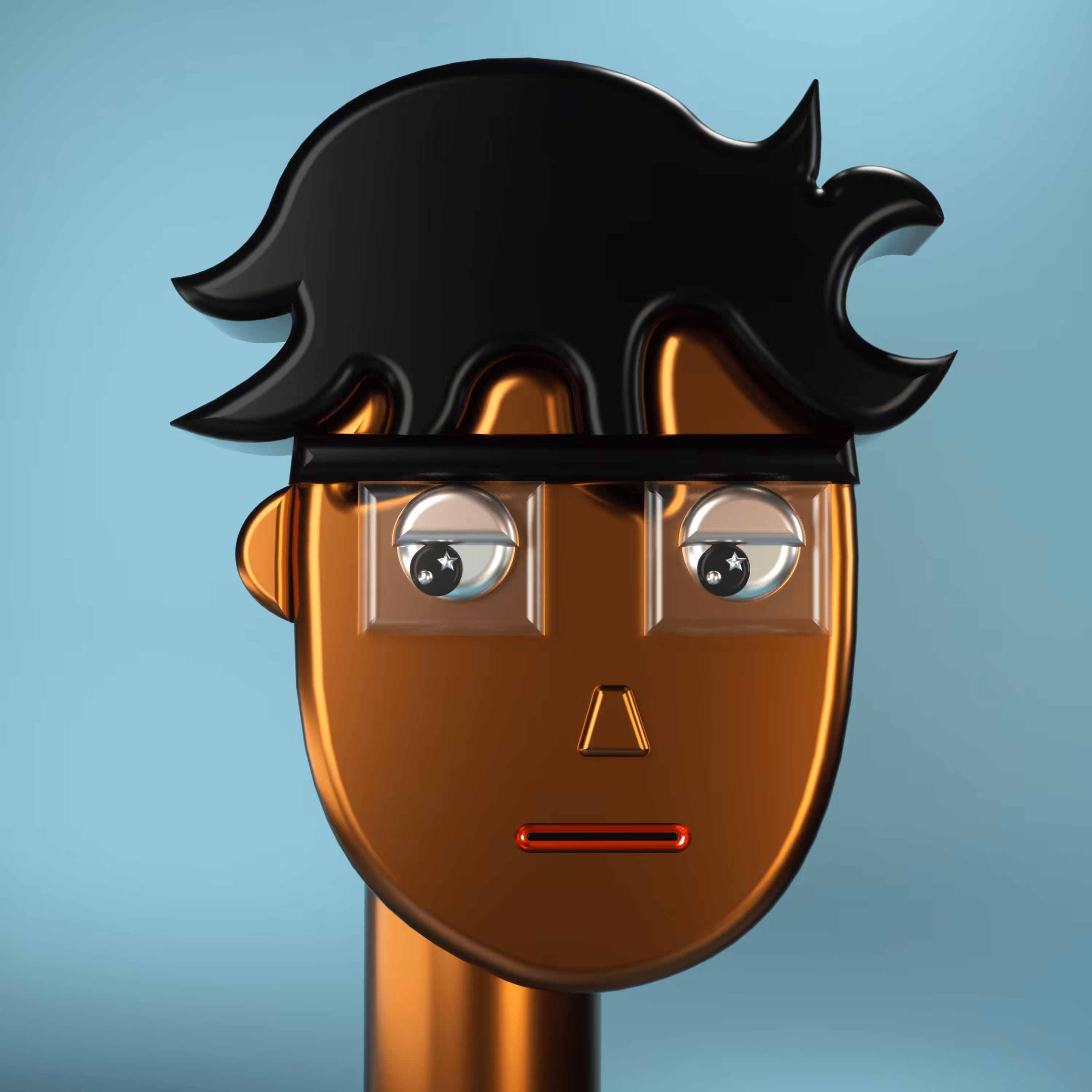 3D Chrome Punks: 3D Chrome Punk #0984