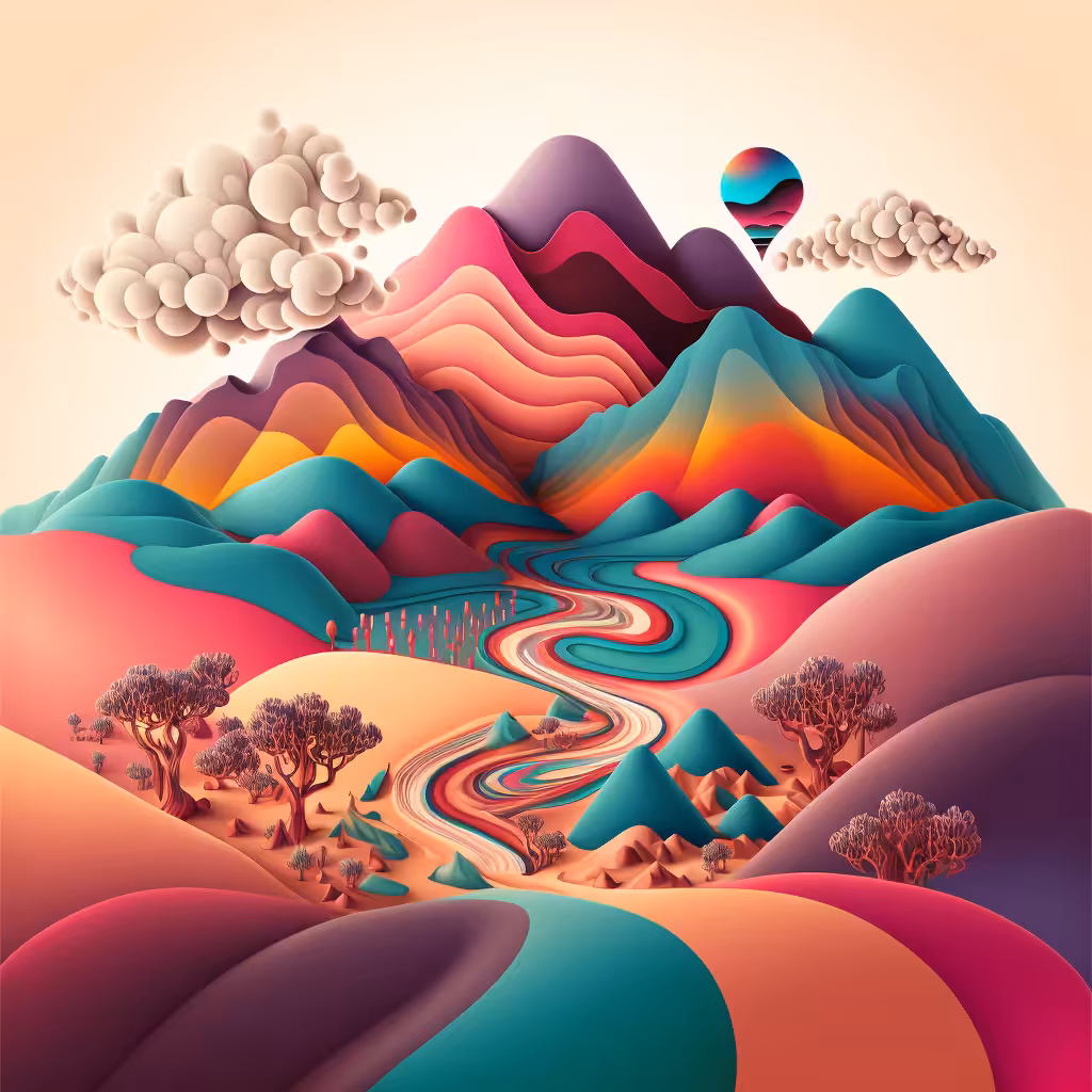 Psychedelic Landscape #104