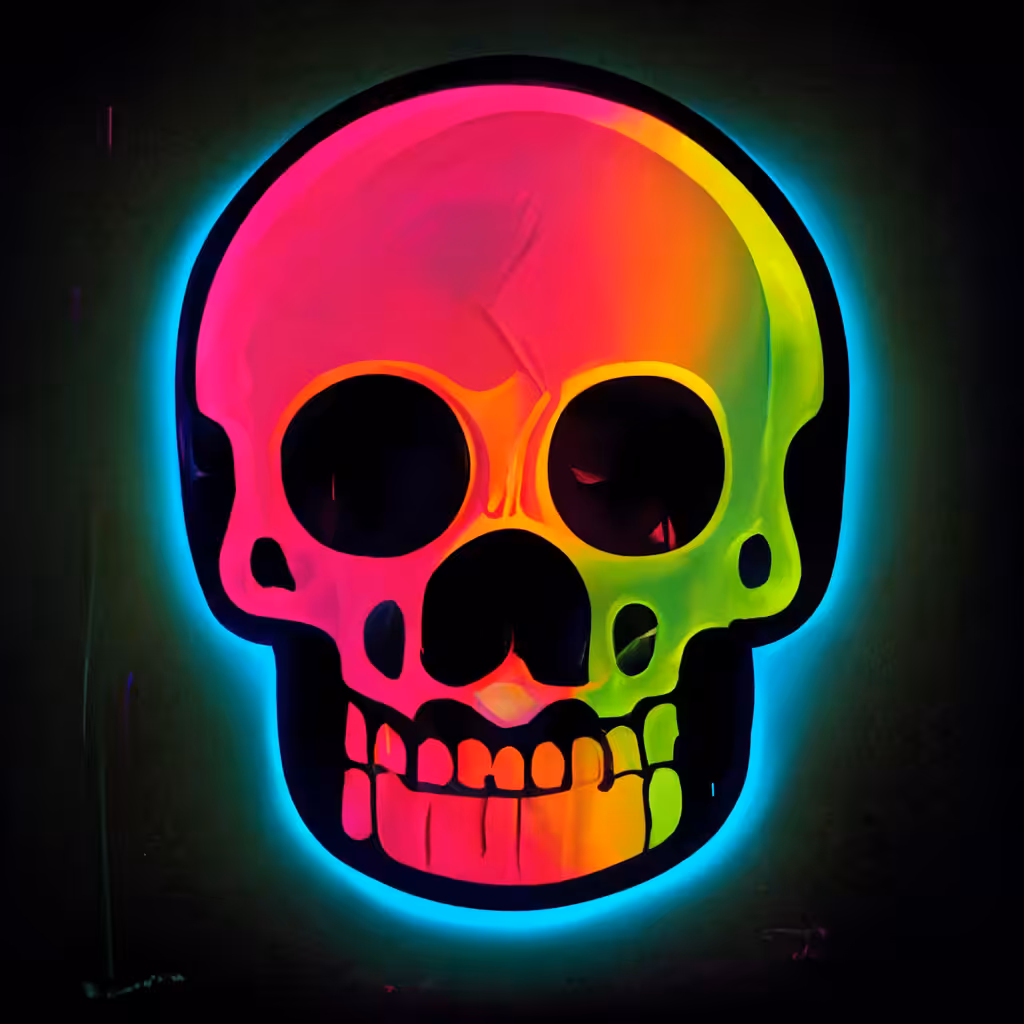 Neon Skull 12