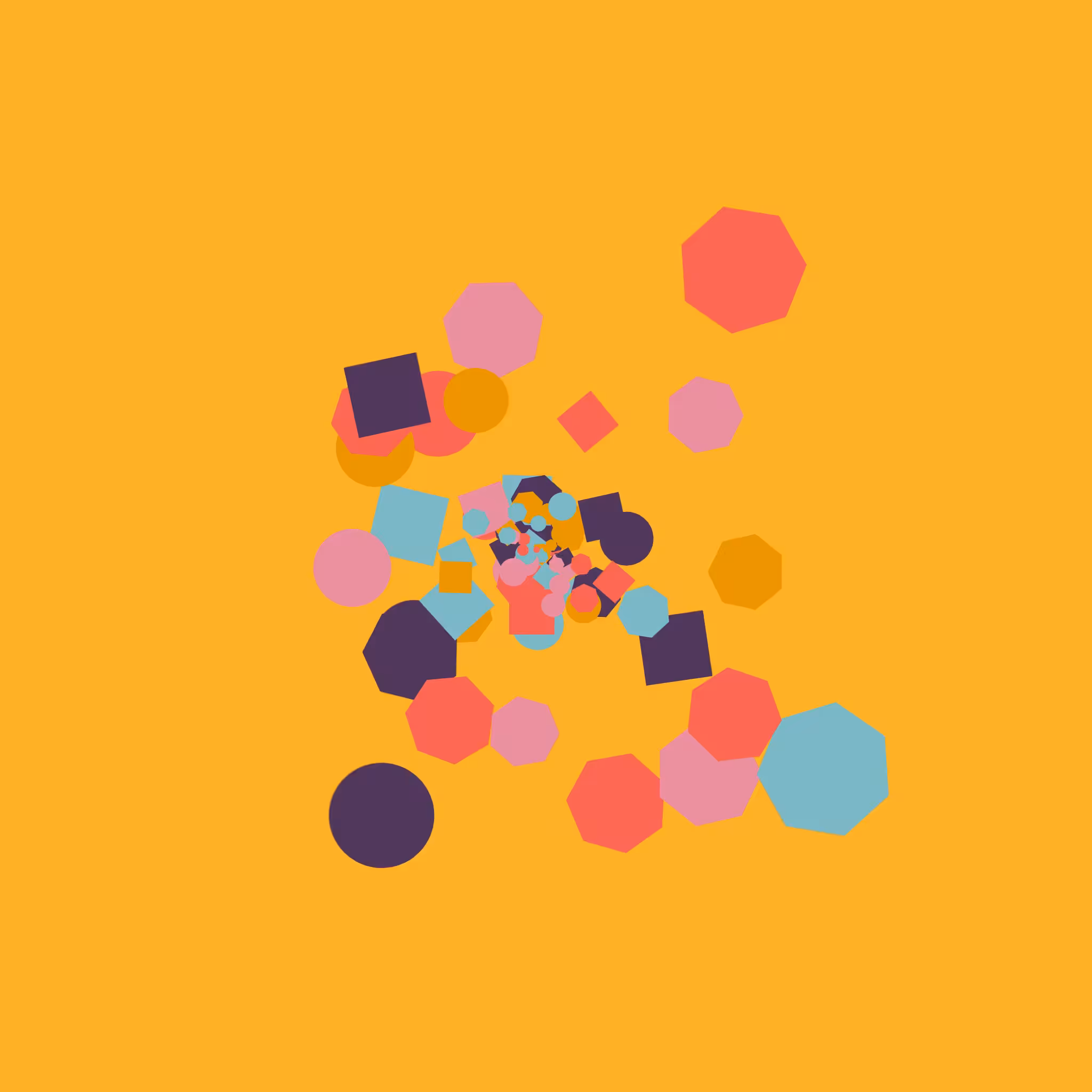 Chaotic Colored Shapes #15
