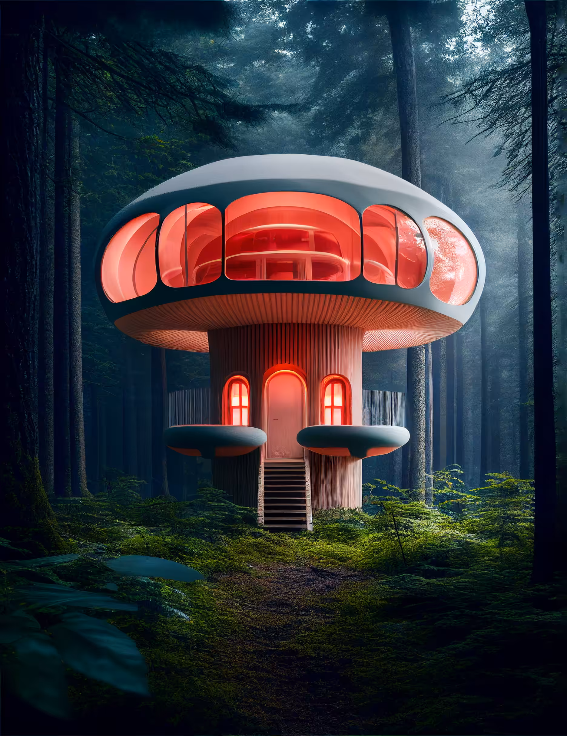 Alien Mushroom Treehouse