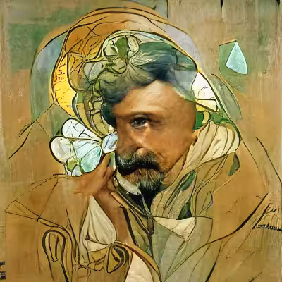 Portrait of Alphonse Mucha