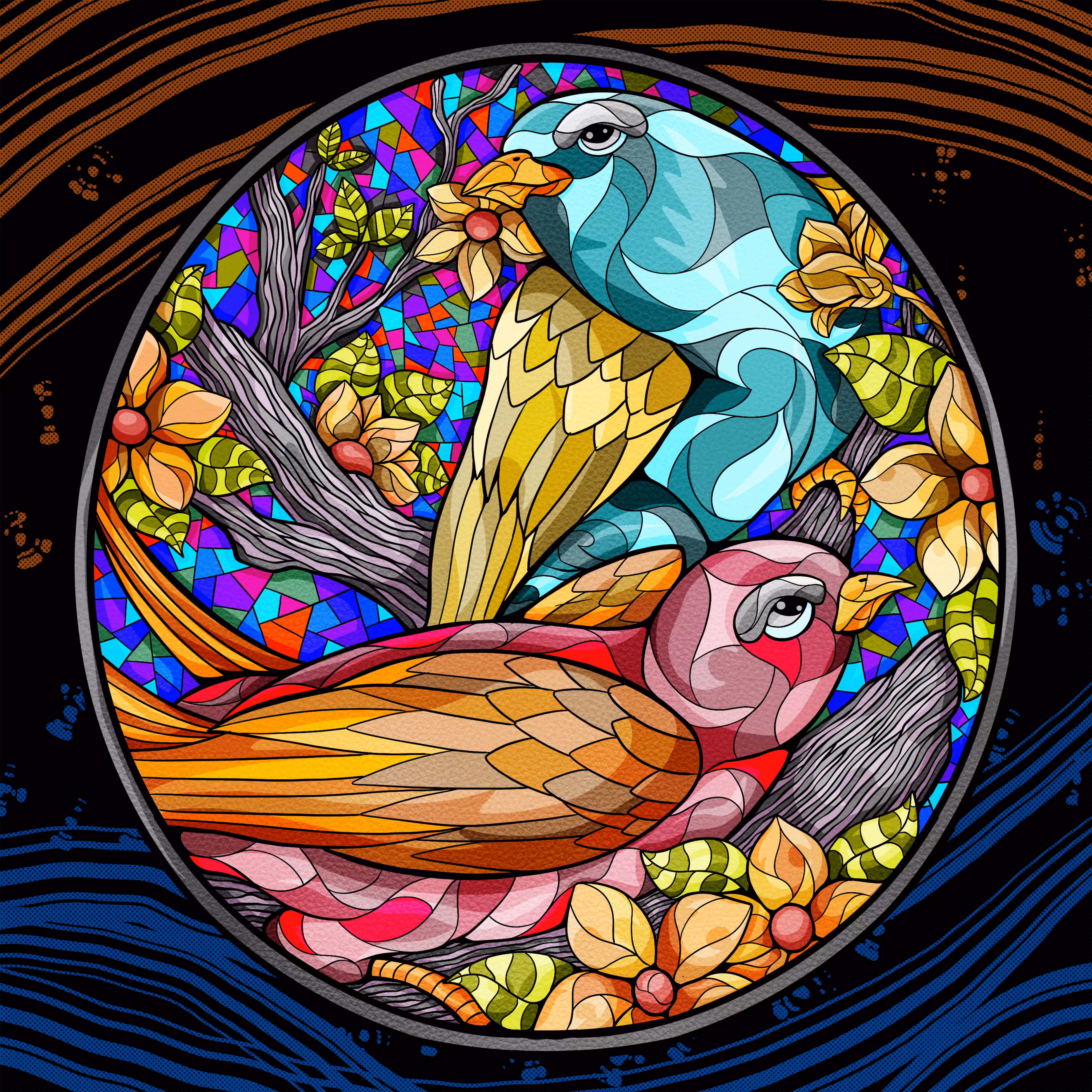 Stainedglass Coin #11