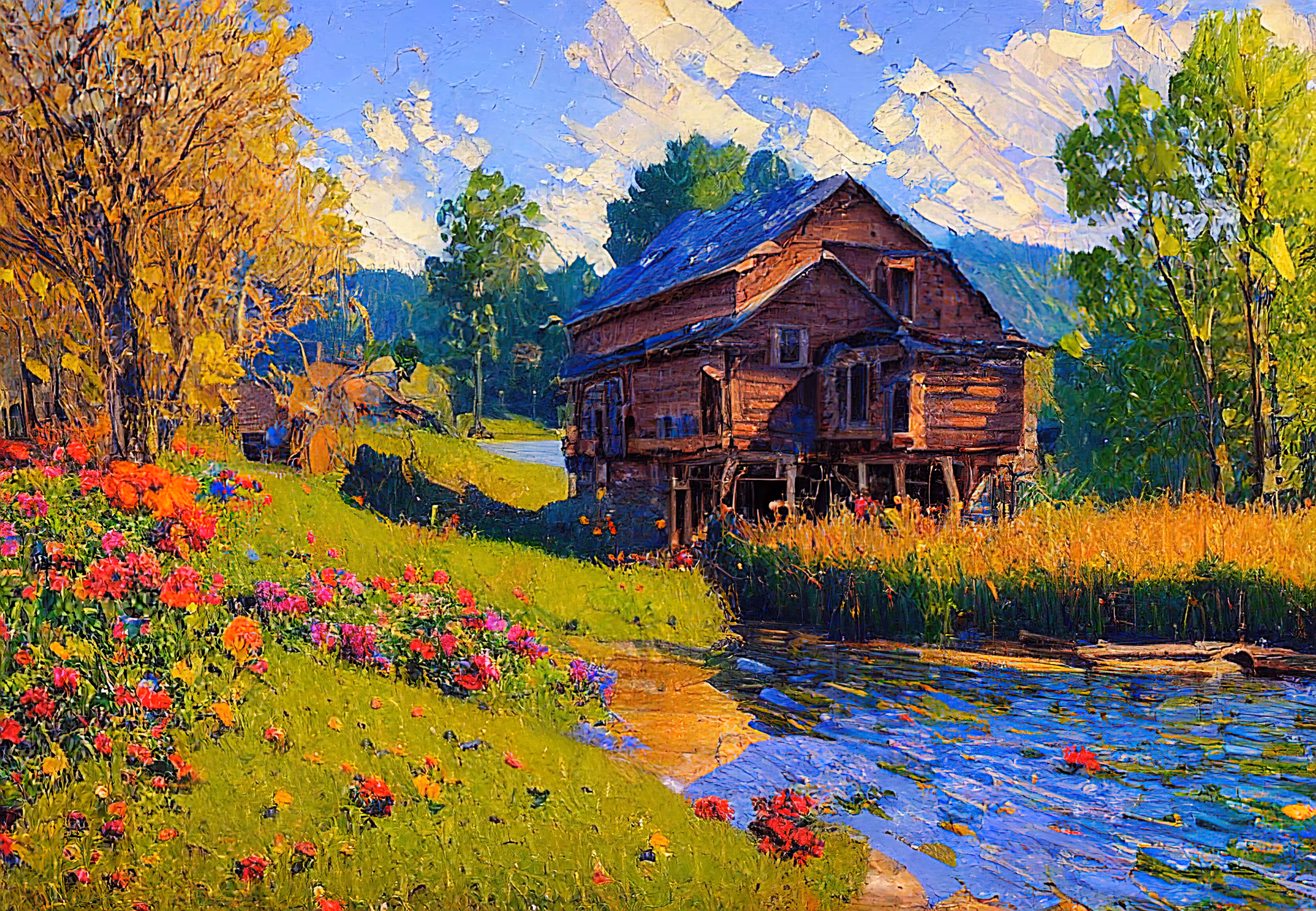 pAInting: Wooden House #6