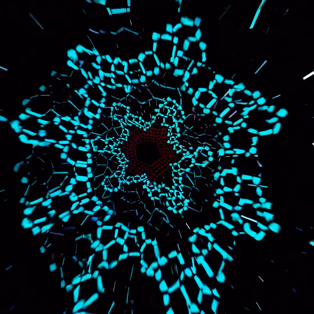 Neon Hexagon Dance