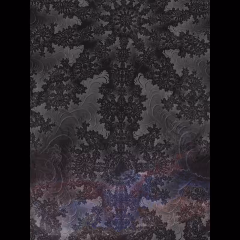 monochrome nebular fractal #12