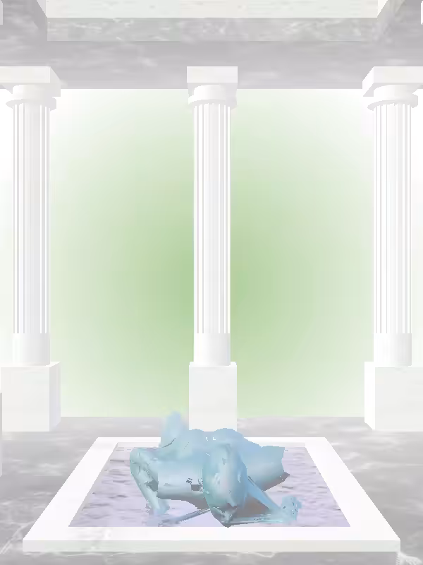 HeavenComputer: The Athletic Aqua Green Woman #438